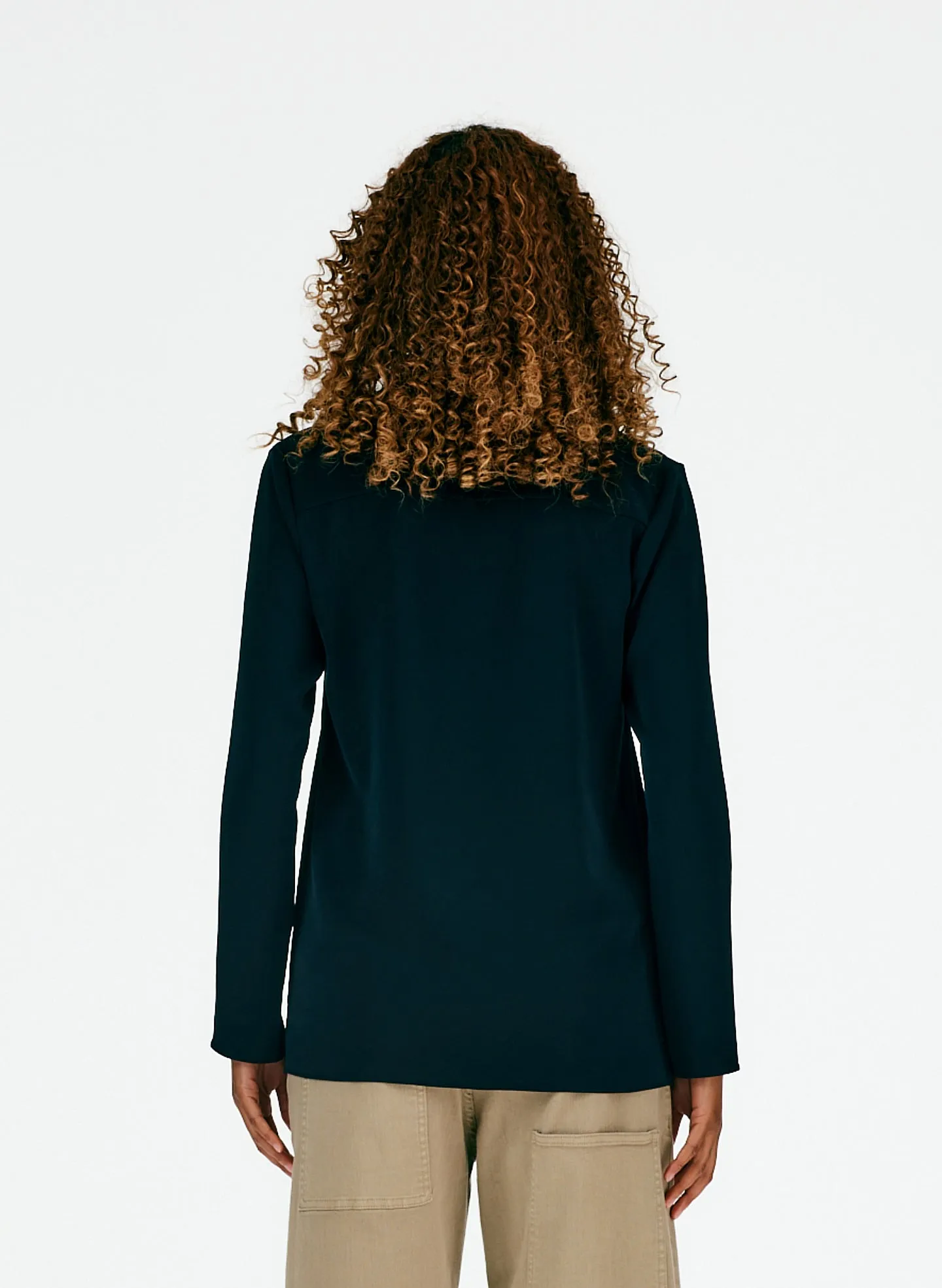 Soft Drape Slim Shirt sold by Tibi product image thumbnail 3