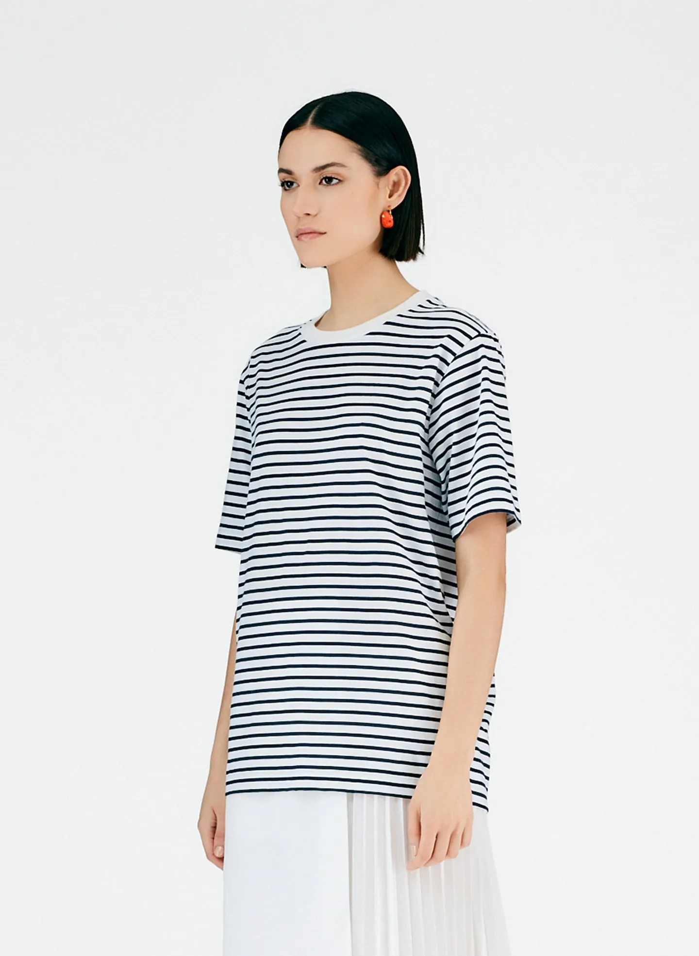 Striped Easy T-Shirt sold by Tibi product image thumbnail 2