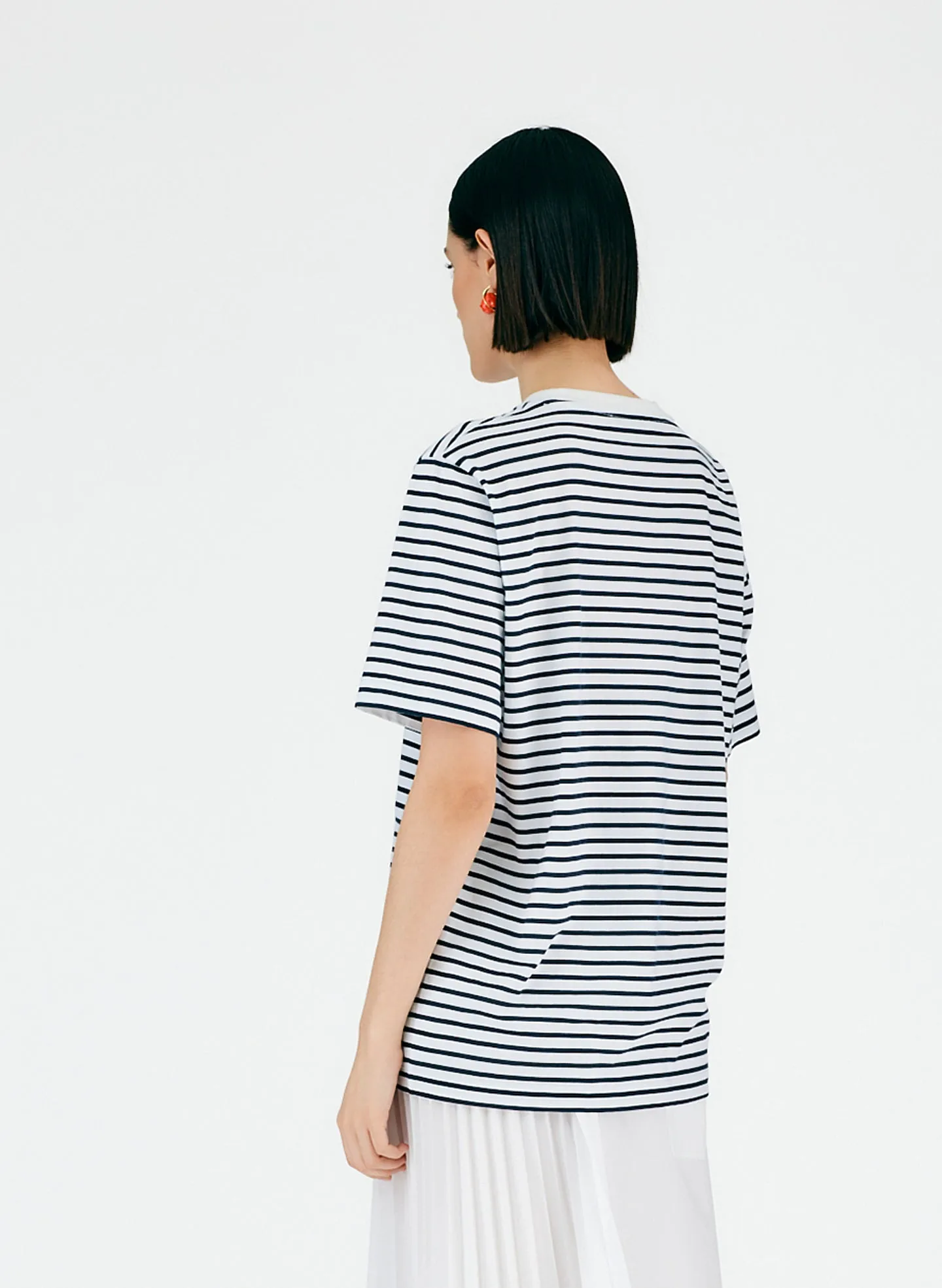 Striped Easy T-Shirt sold by Tibi product image thumbnail 4