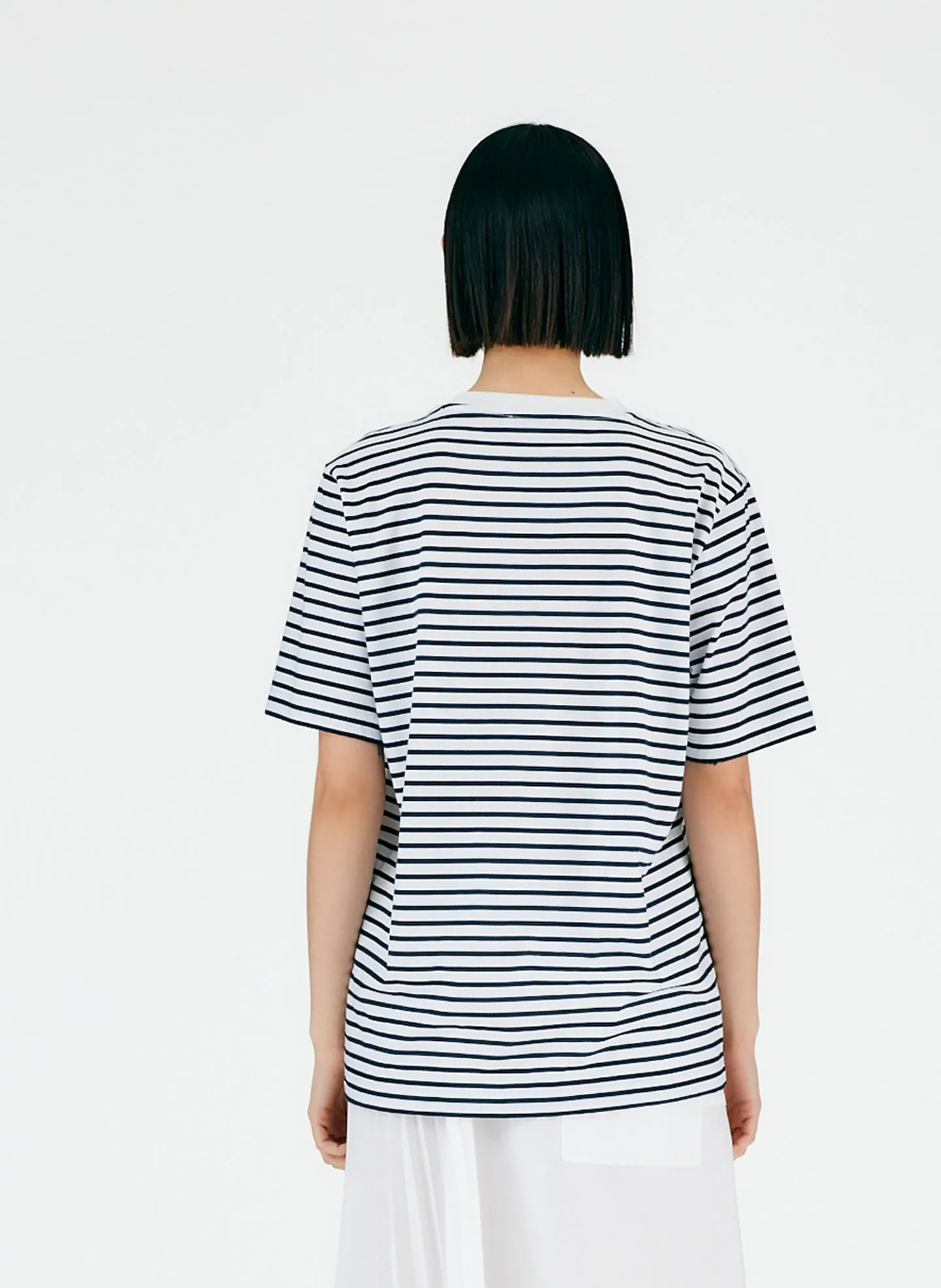 Striped Easy T-Shirt sold by Tibi product image thumbnail 3