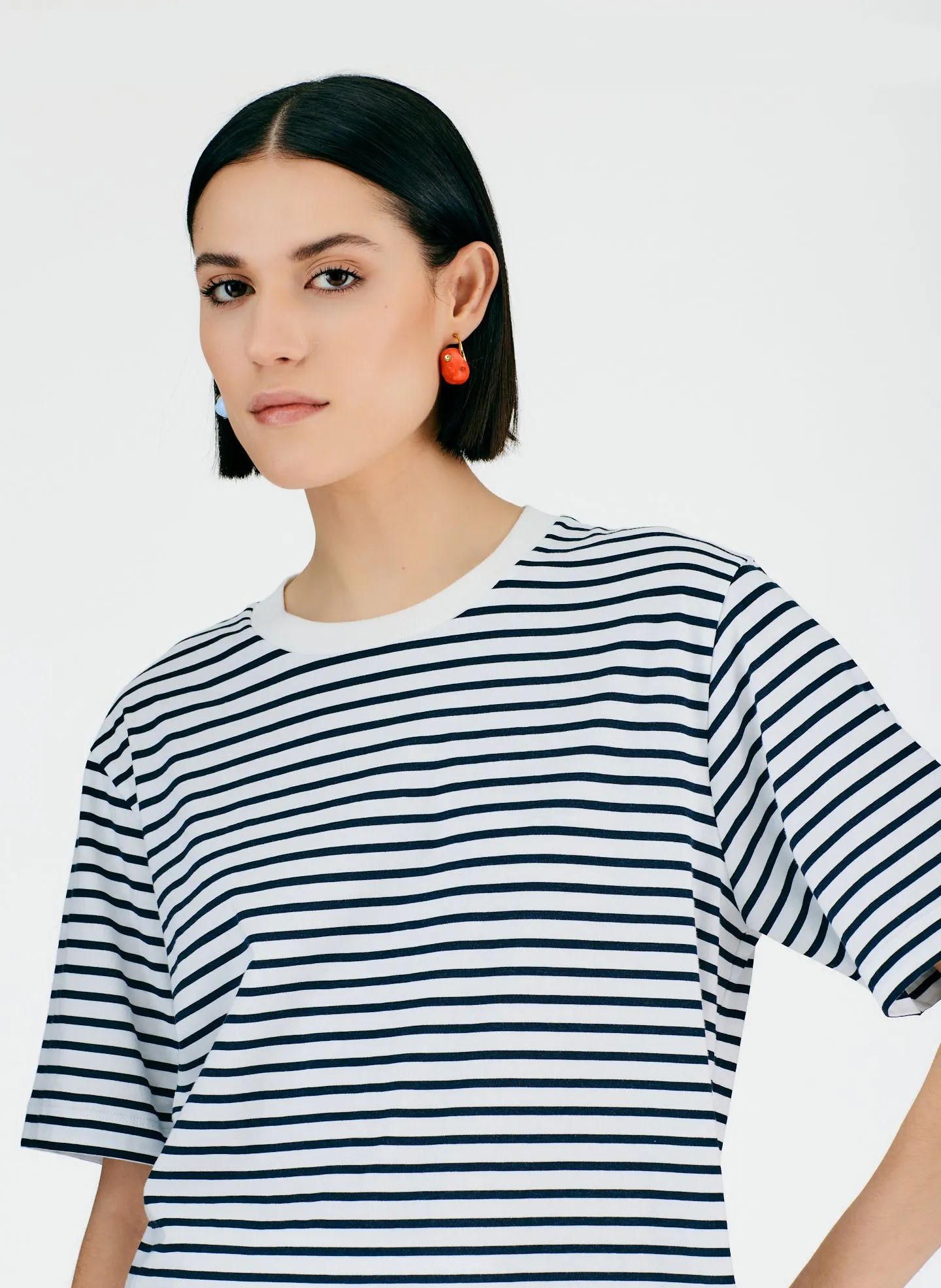 Striped Easy T-Shirt sold by Tibi product image thumbnail 5