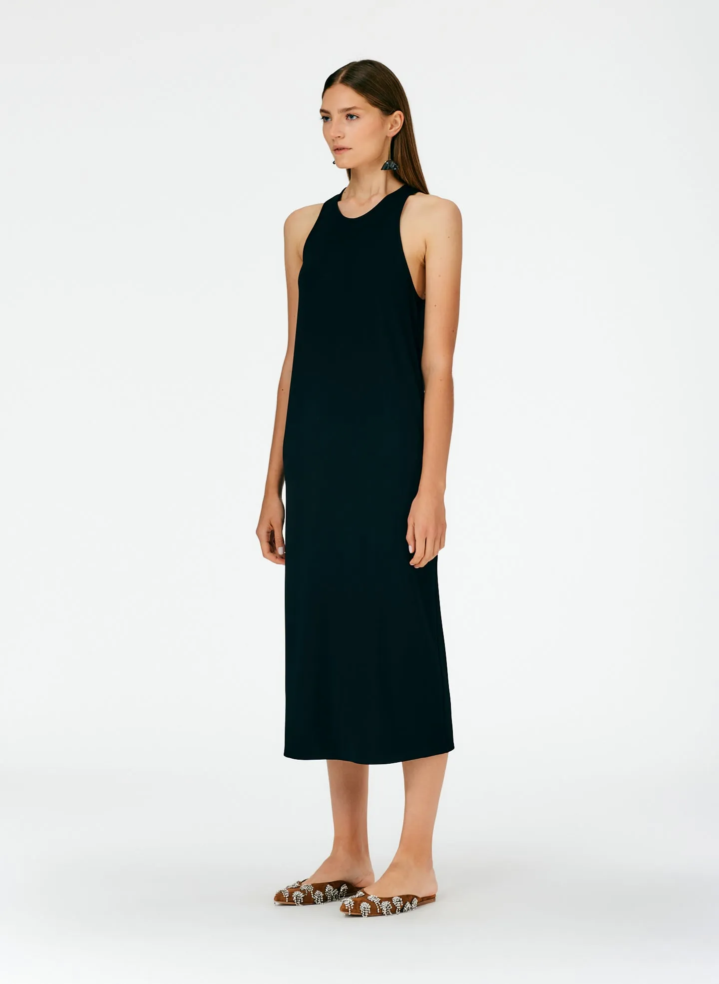 Serpentine Jersey Tank Dress sold by Tibi product image thumbnail 2