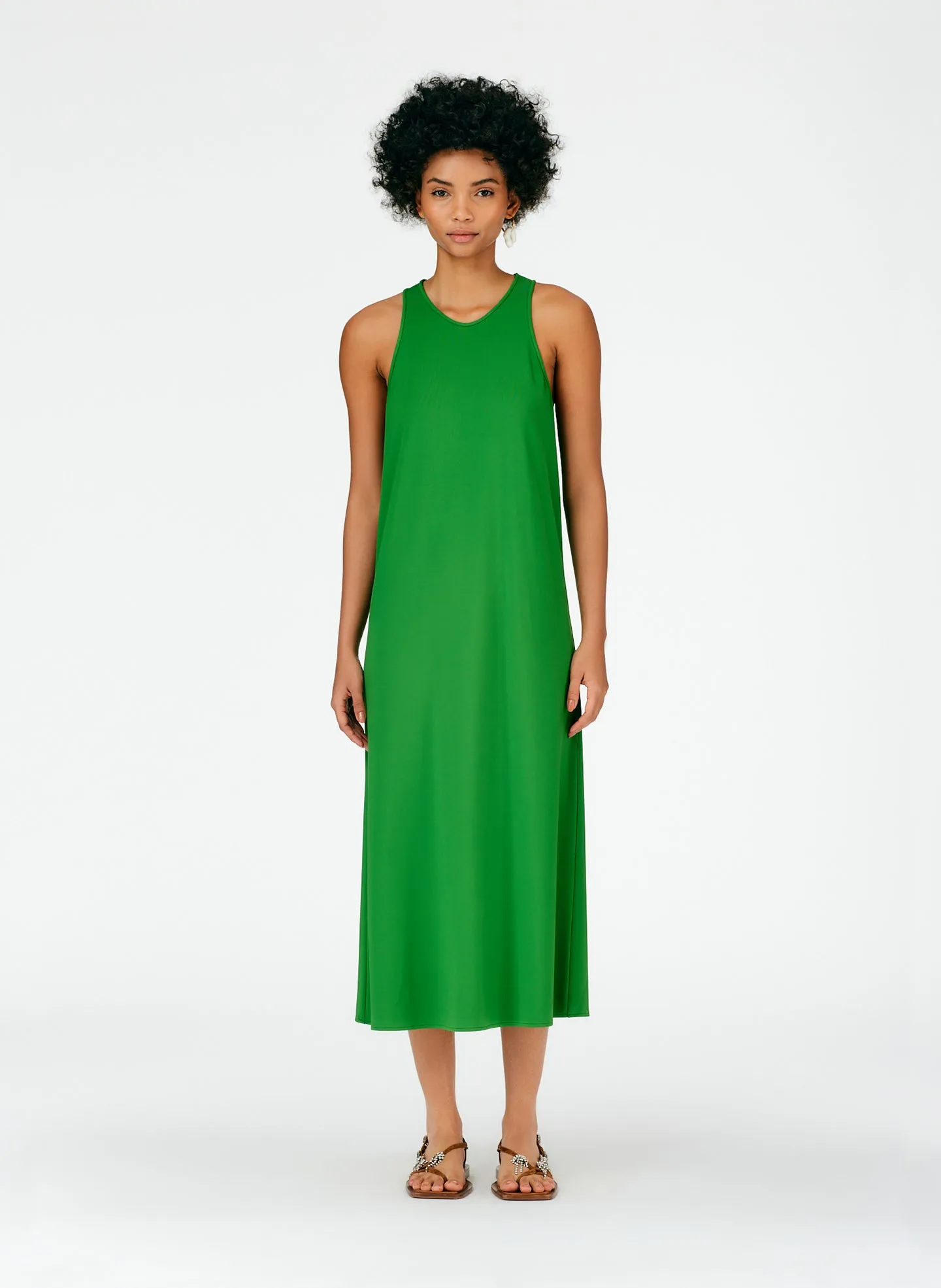 Serpentine Jersey Tank Dress sold by Tibi product image thumbnail 5