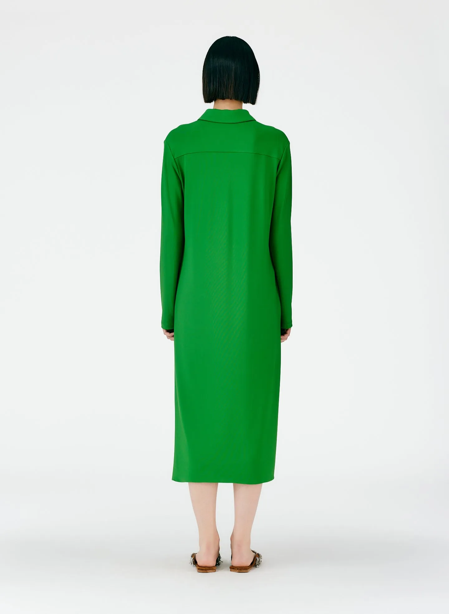 Serpentine Jersey Shirtdress sold by Tibi product image thumbnail 4