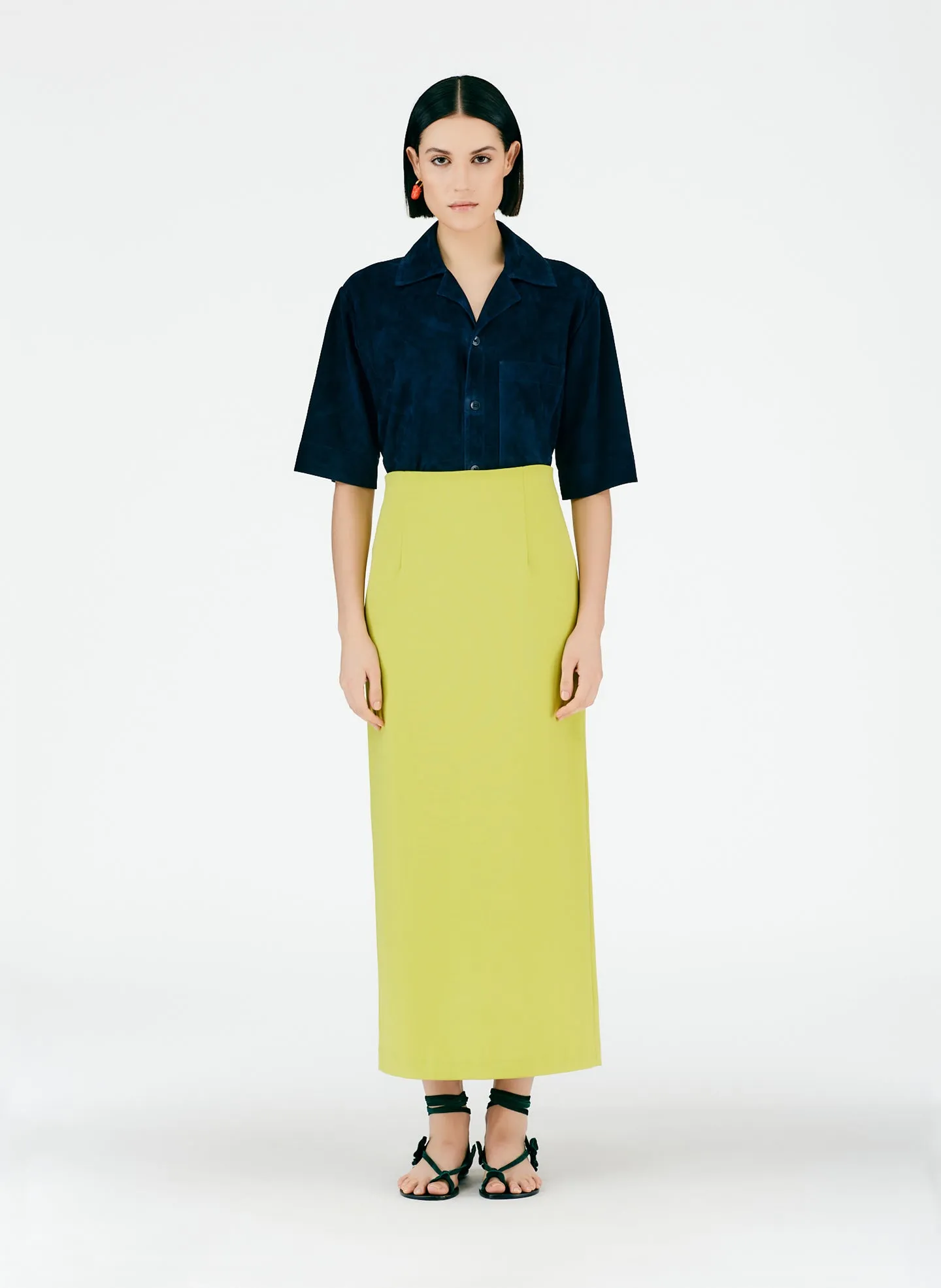 Structured Knit Pencil Skirt sold by Tibi