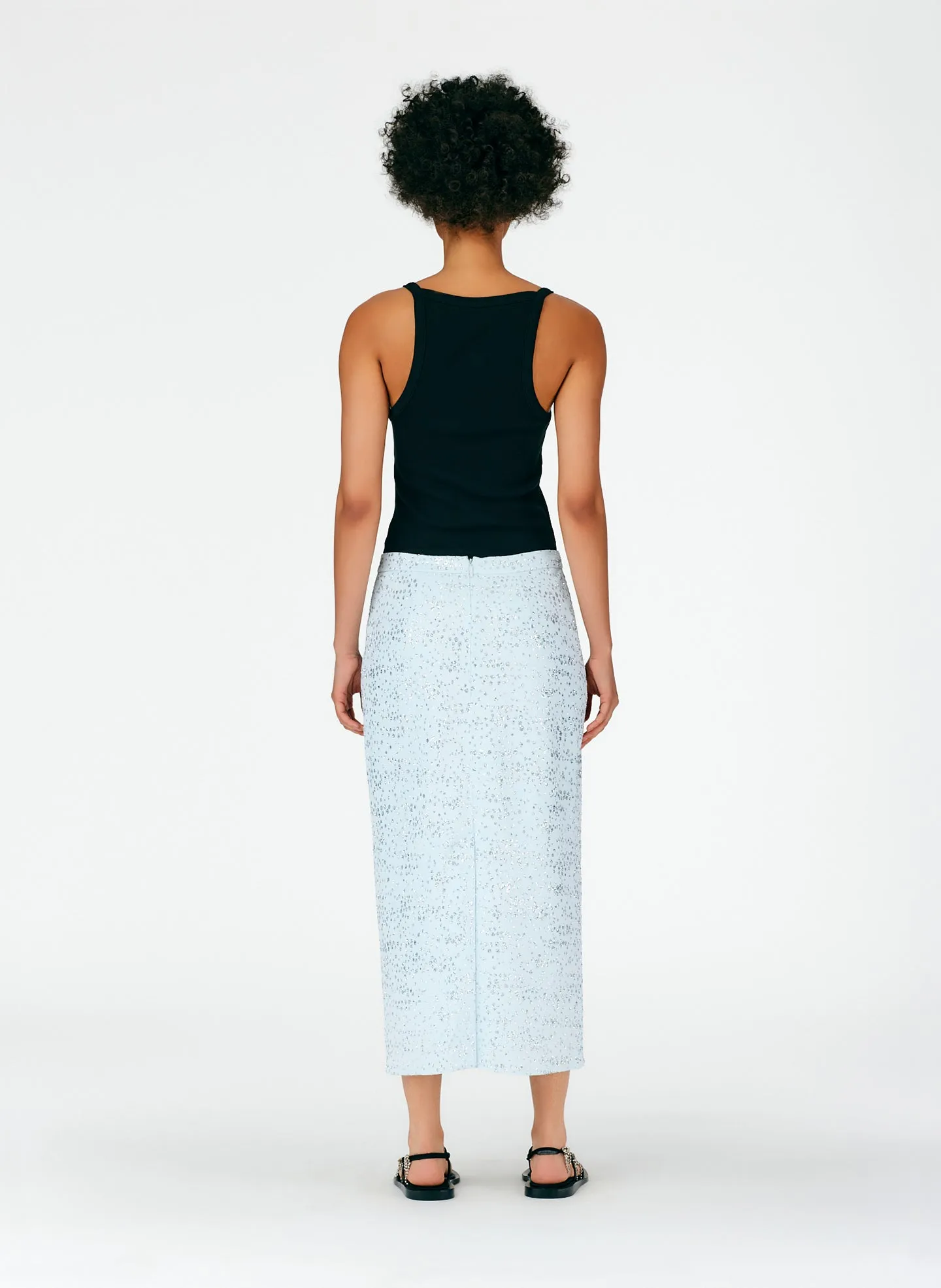 Scintilla Jersey Pencil Skirt sold by Tibi product image thumbnail 3