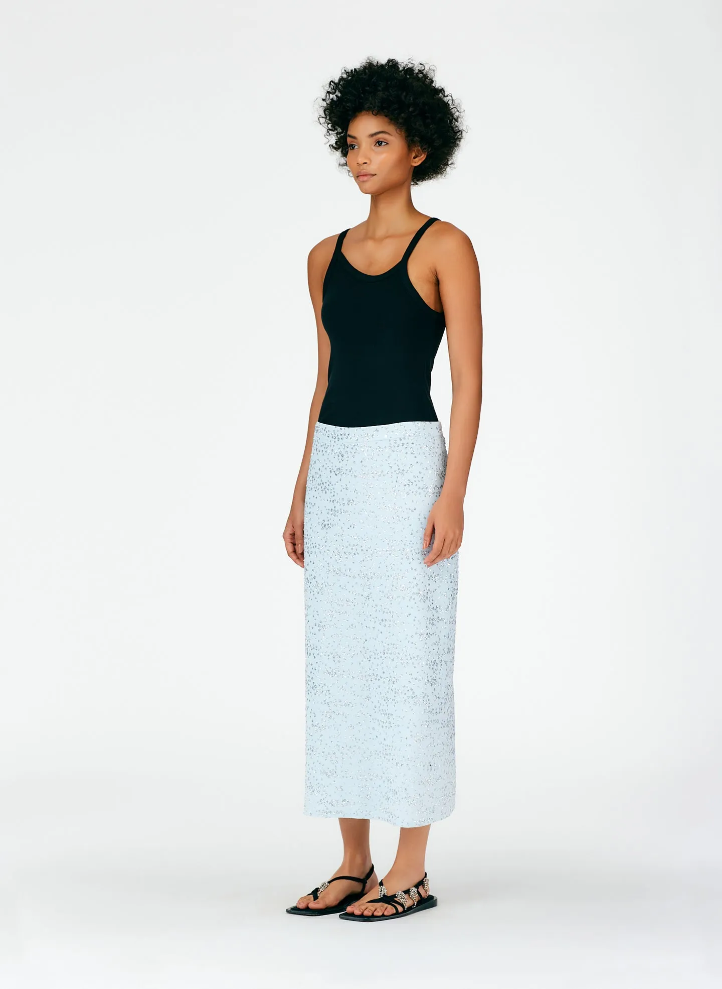 Scintilla Jersey Pencil Skirt sold by Tibi product image thumbnail 2