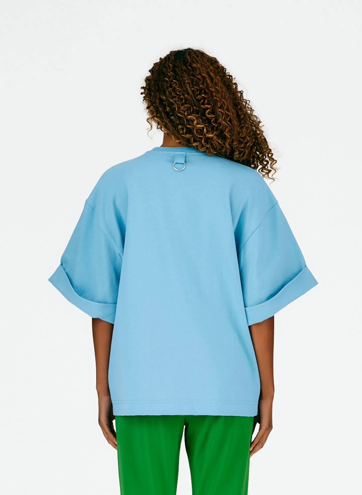 Punto Milano Rolled Sleeve T-Shirt sold by Tibi product image thumbnail 3