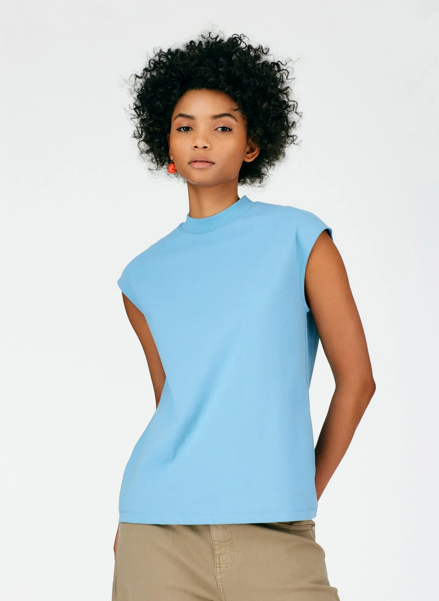 Punto Milano Mockneck T-Shirt sold by Tibi product image thumbnail 5