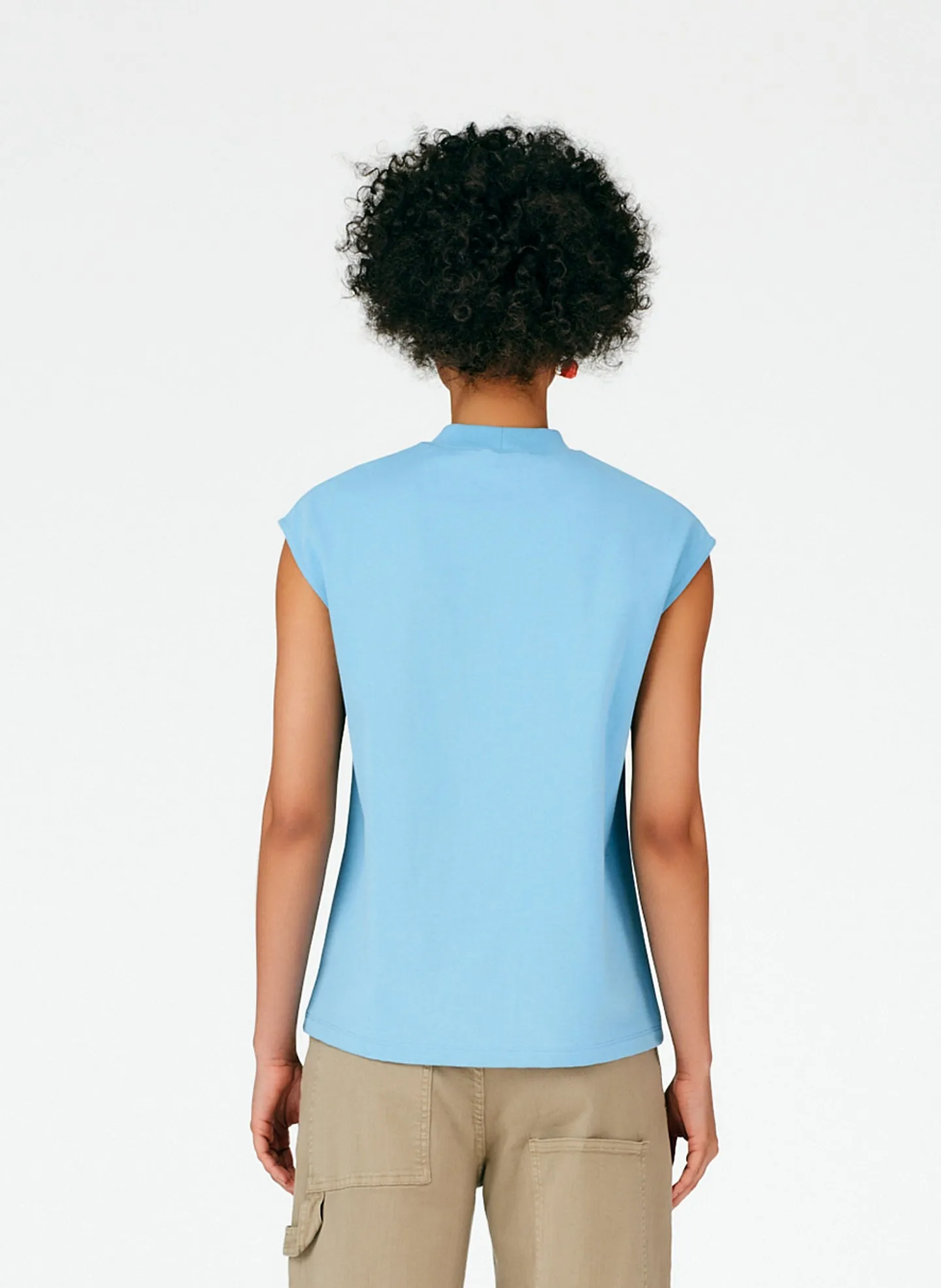 Punto Milano Mockneck T-Shirt sold by Tibi product image thumbnail 3