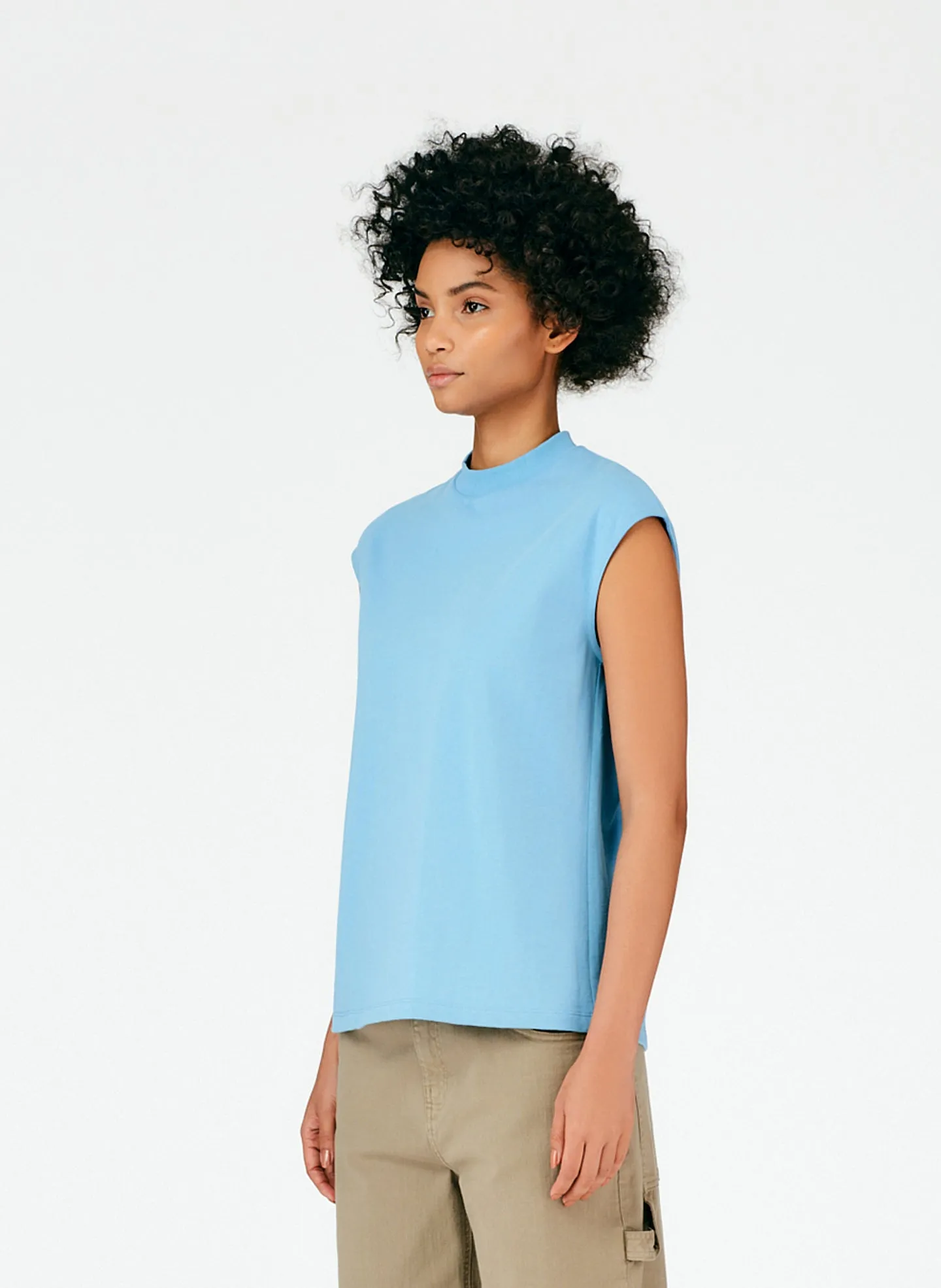 Punto Milano Mockneck T-Shirt sold by Tibi product image thumbnail 2
