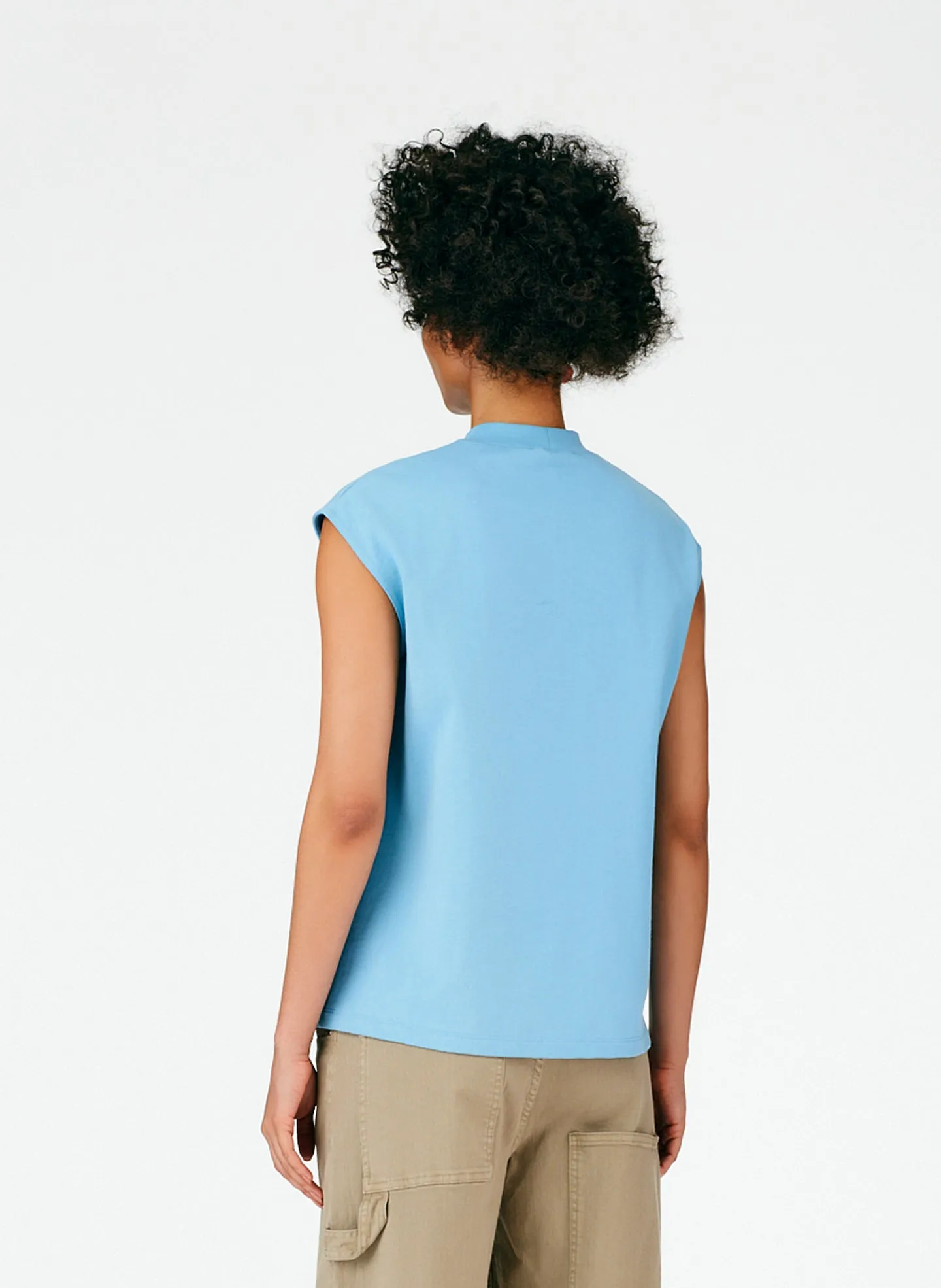 Punto Milano Mockneck T-Shirt sold by Tibi product image thumbnail 4