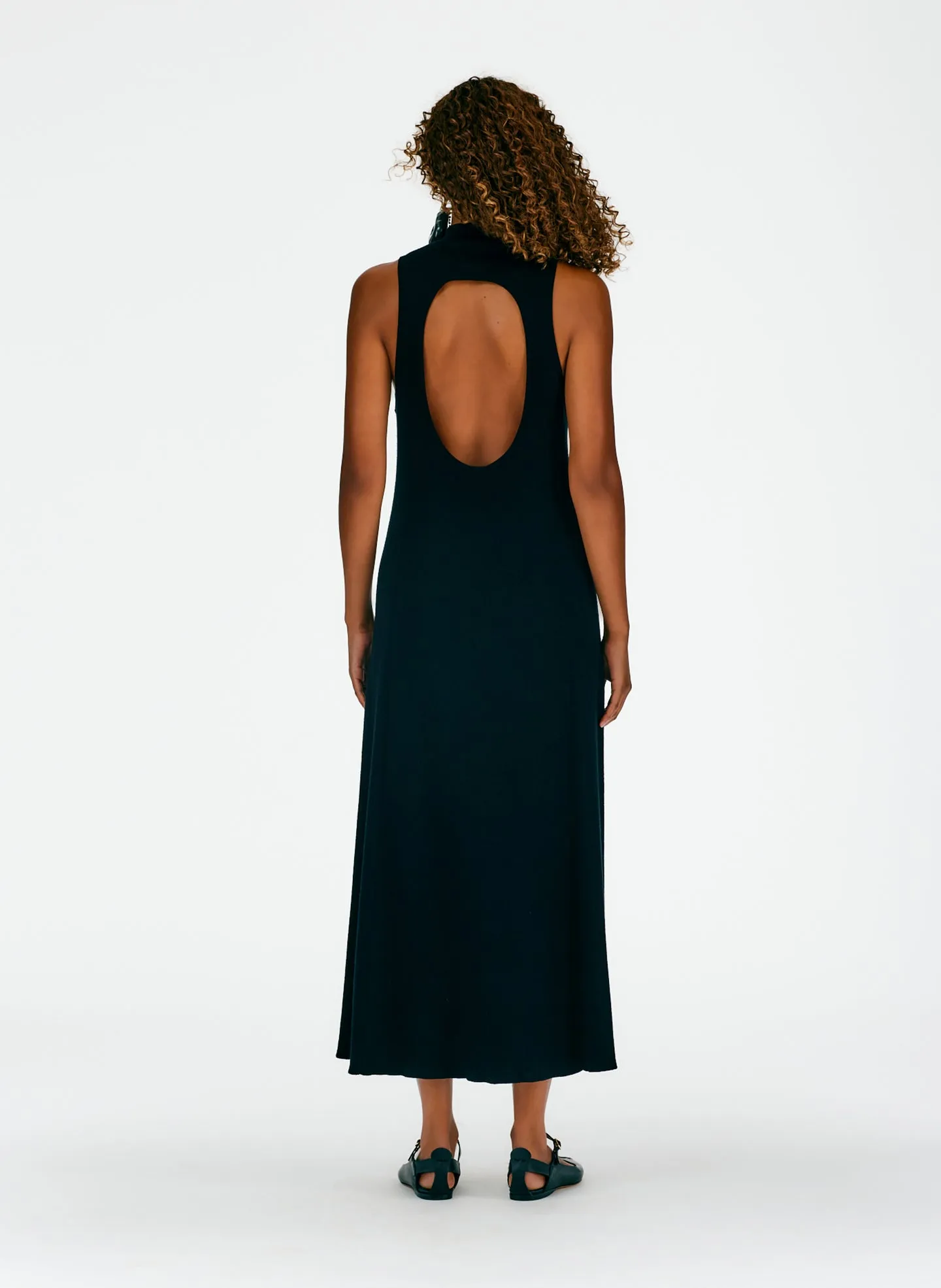 Organic Cotton Tencel Circle Openback Dress sold by Tibi product image thumbnail 4