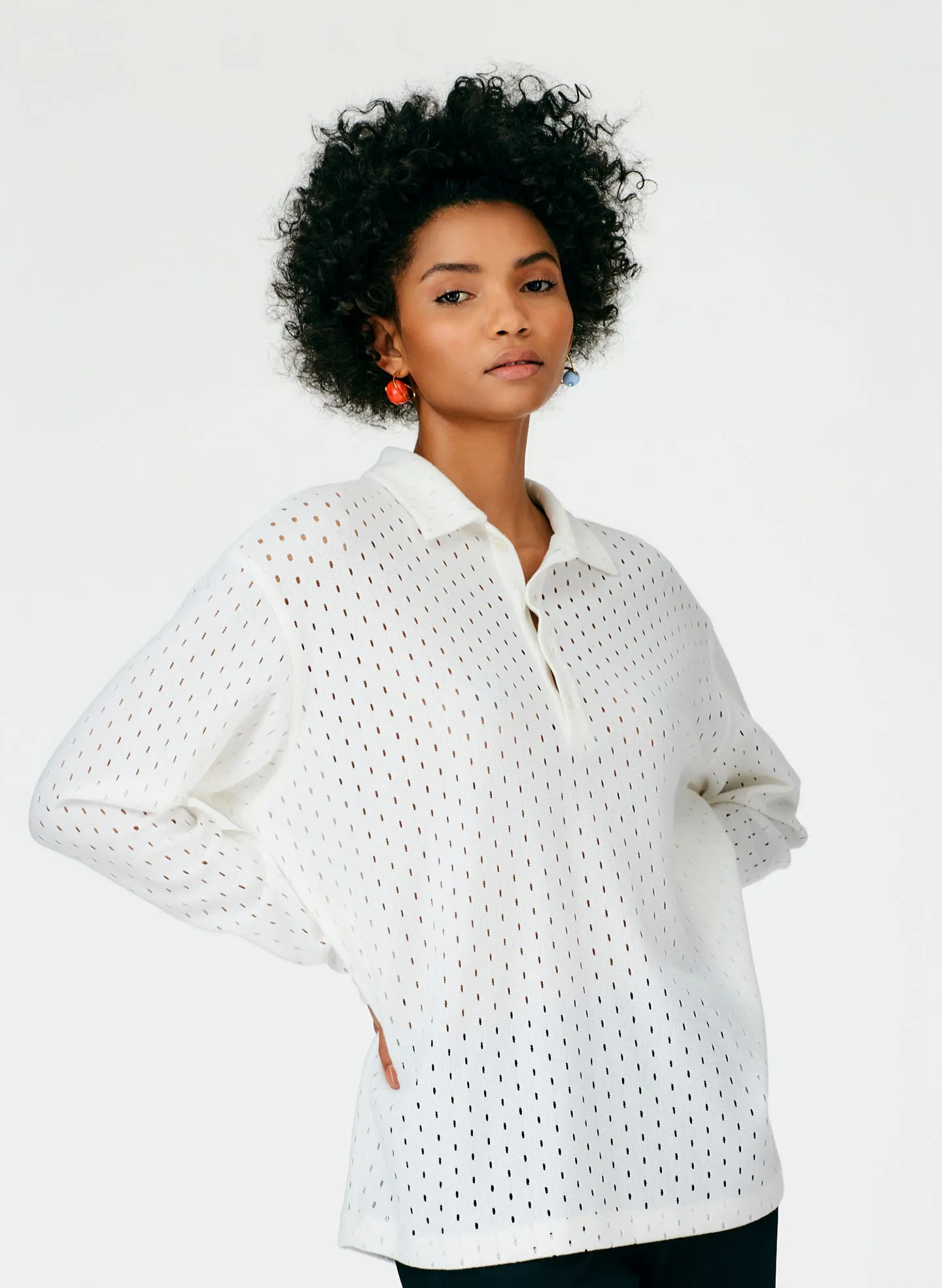 Hensley Pique Men's Polo Shirt sold by Tibi product image thumbnail 5