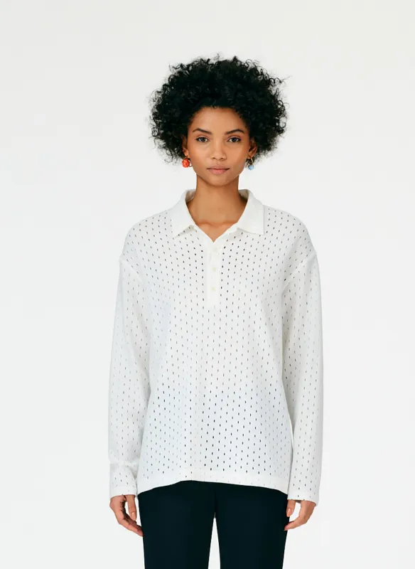 Hensley Pique Men's Polo Shirt made by Tibi