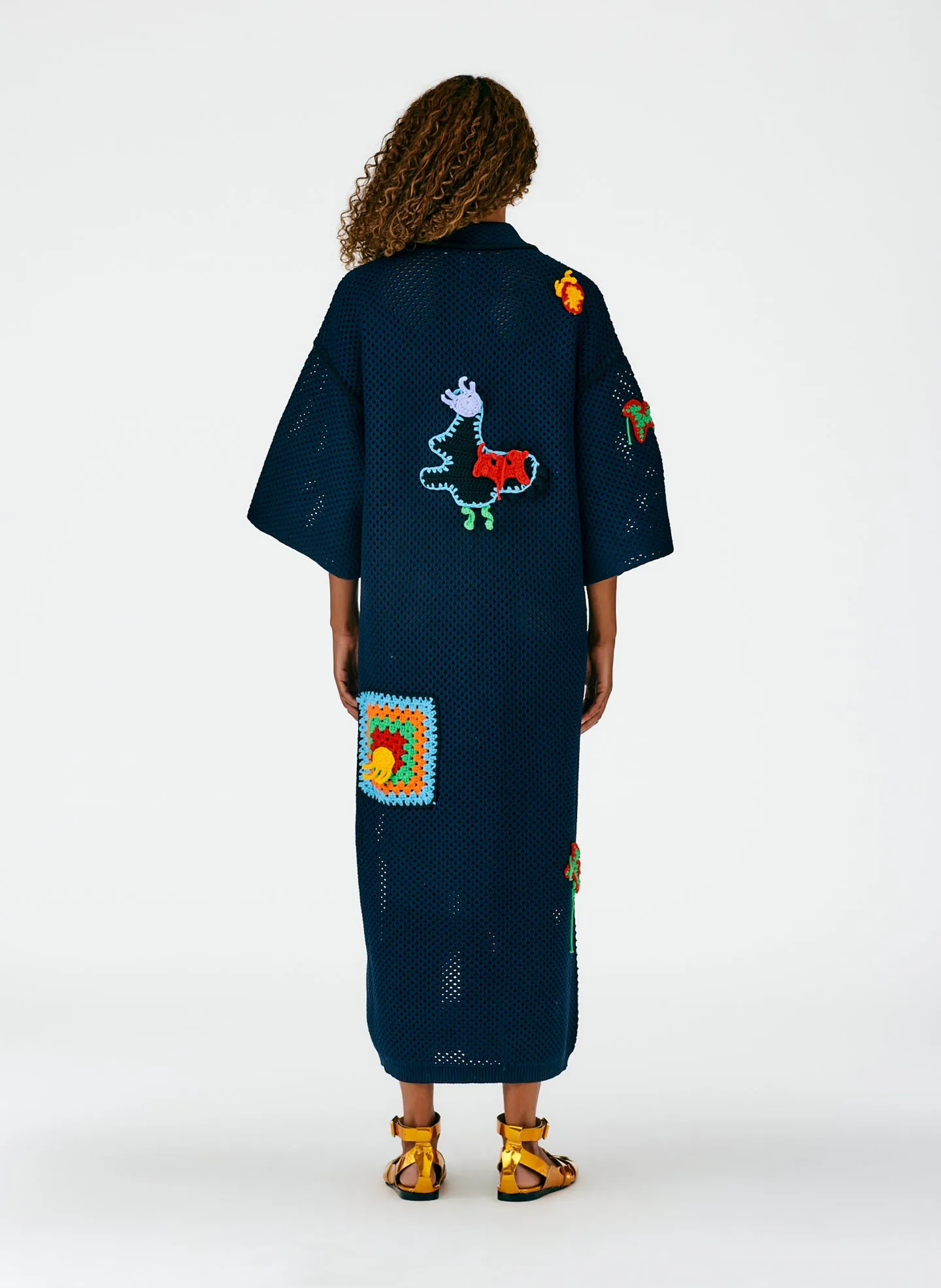 Tech Crochet Polo Shirtdress sold by Tibi product image thumbnail 5