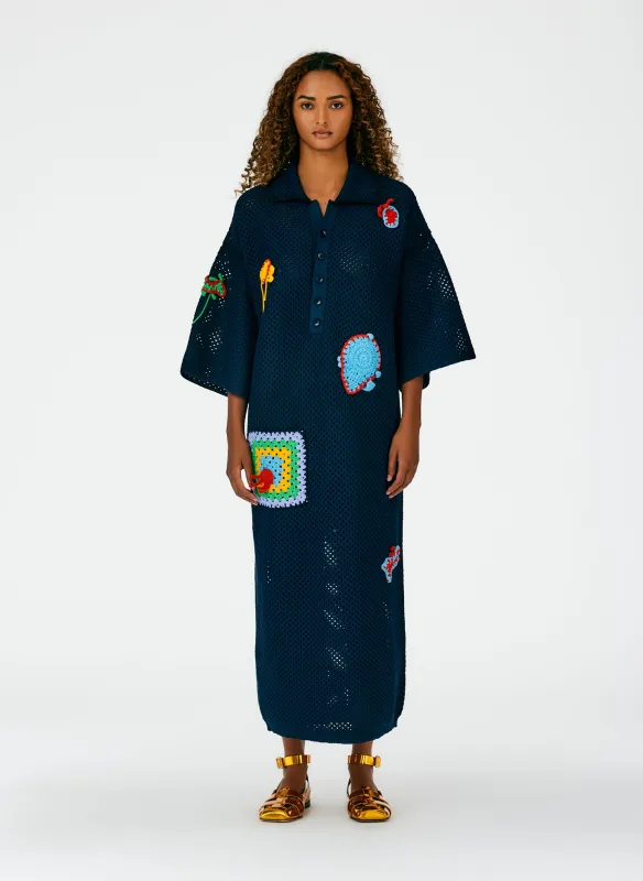 Tech Crochet Polo Shirtdress made by Tibi