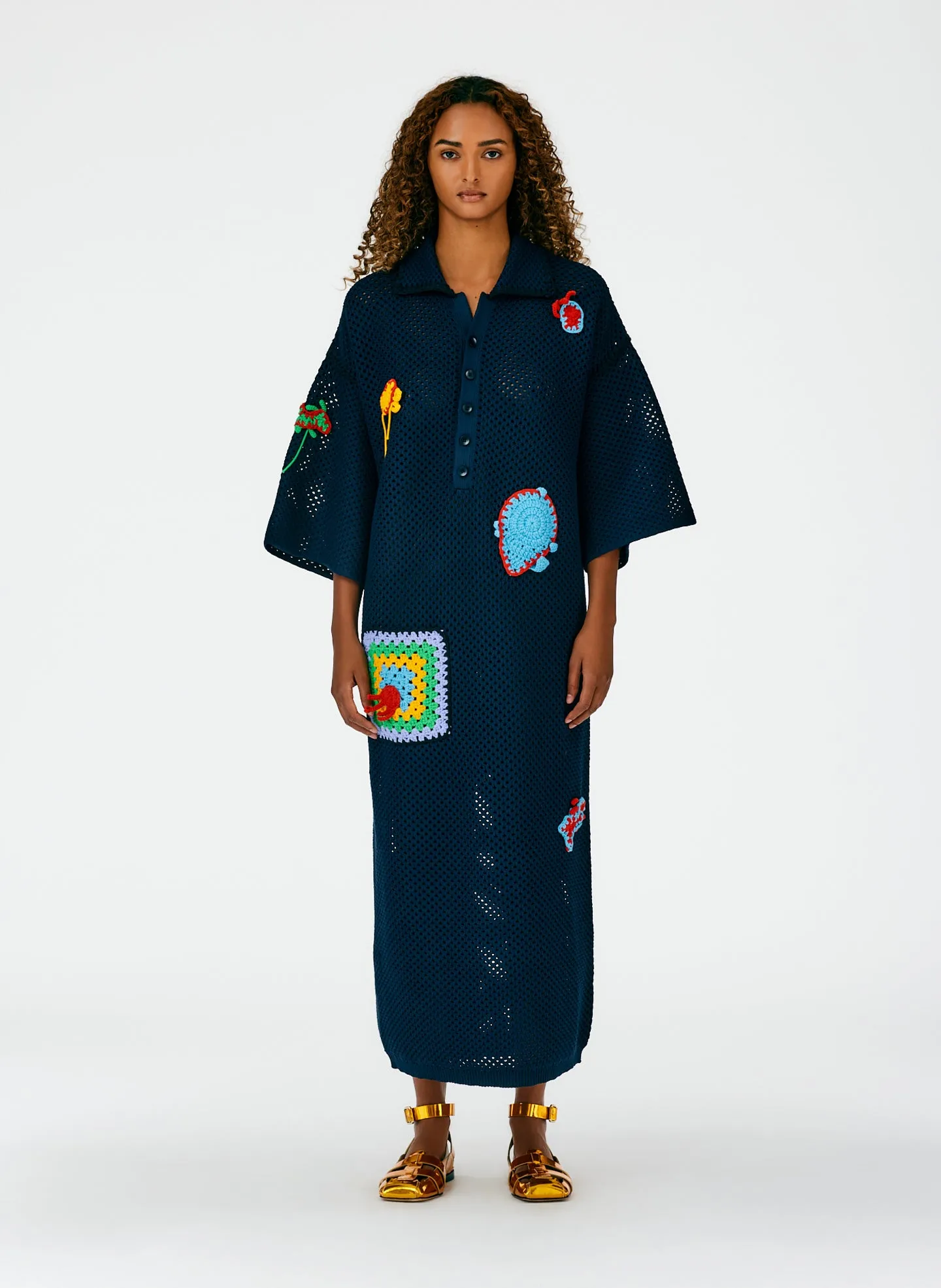 Tech Crochet Polo Shirtdress sold by Tibi