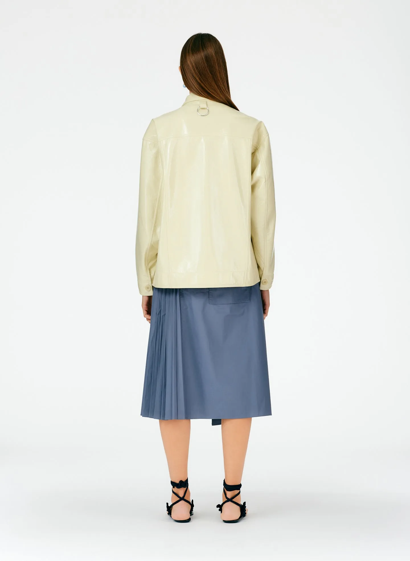 Faux Patent Leather Oversized Jacket sold by Tibi product image thumbnail 4