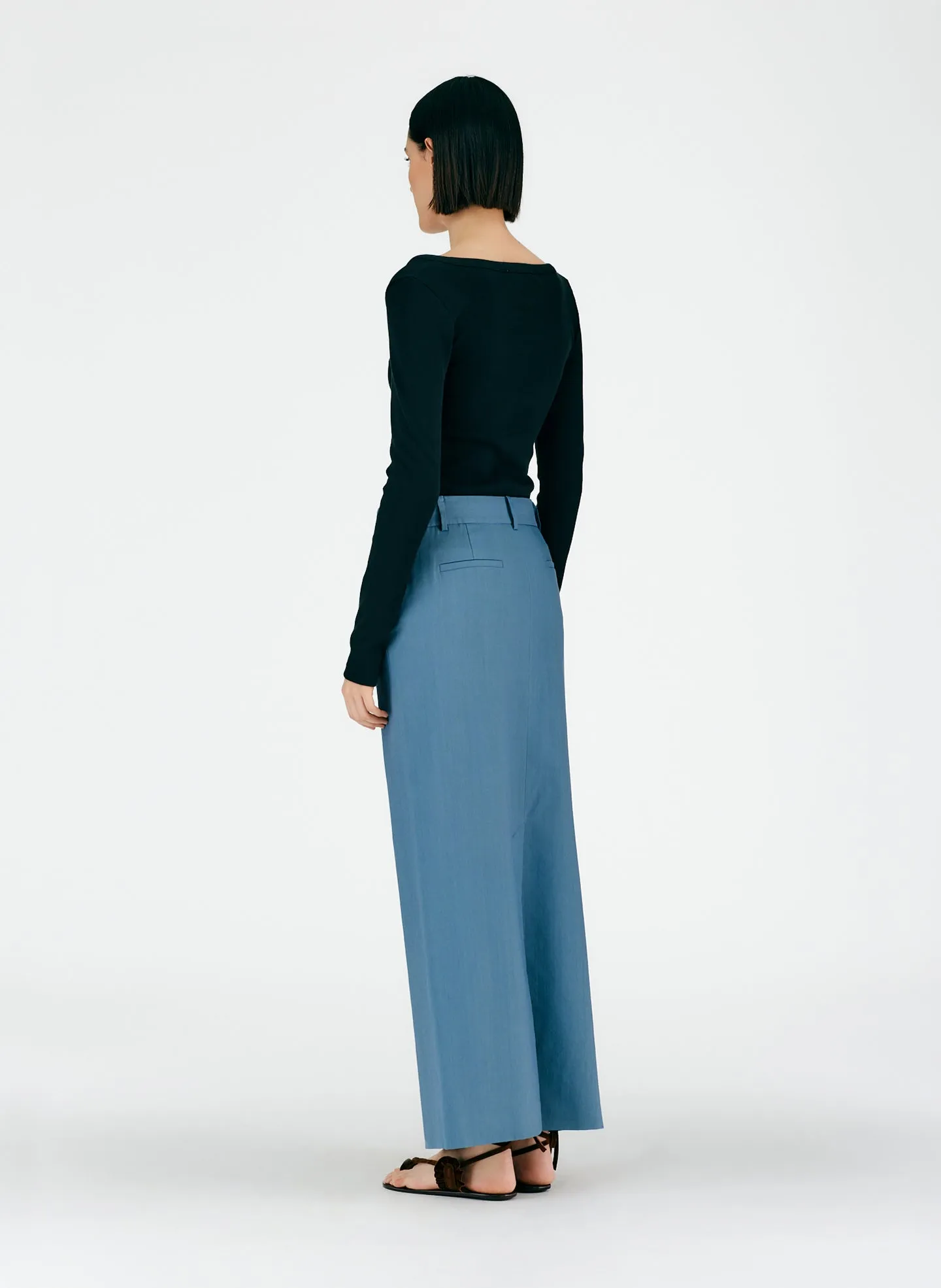Fluid Suiting Maxi Trouser Skirt sold by Tibi product image thumbnail 3