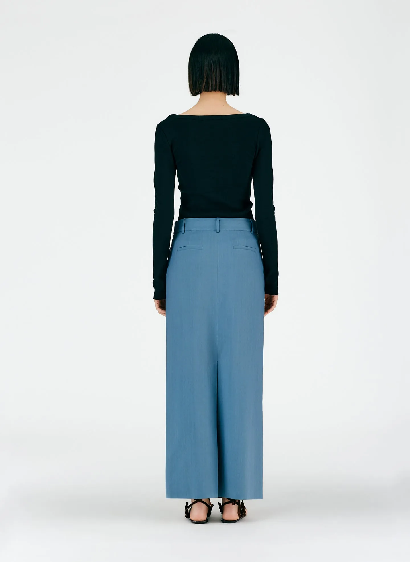 Fluid Suiting Maxi Trouser Skirt sold by Tibi product image thumbnail 4