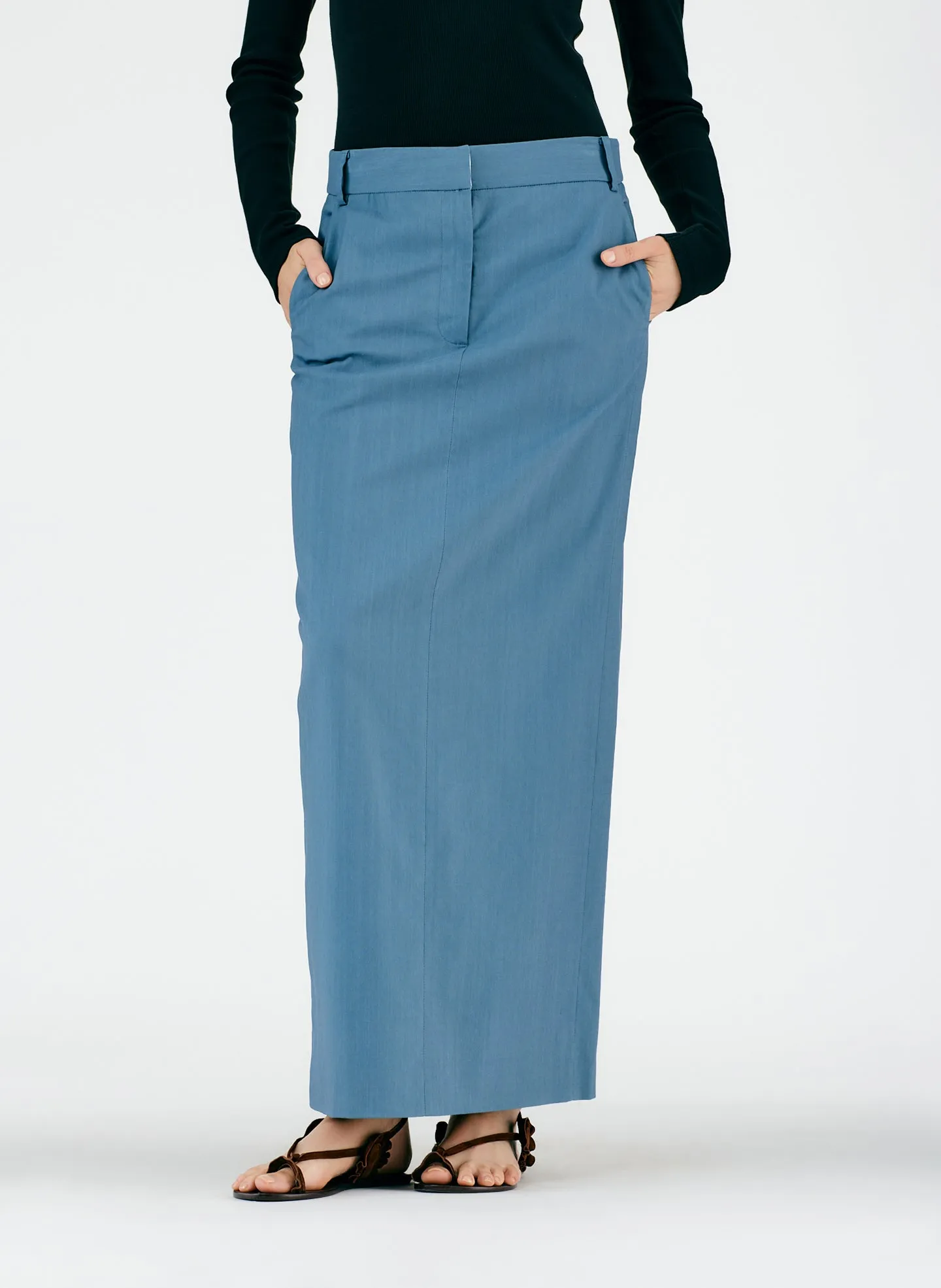 Fluid Suiting Maxi Trouser Skirt sold by Tibi product image thumbnail 5