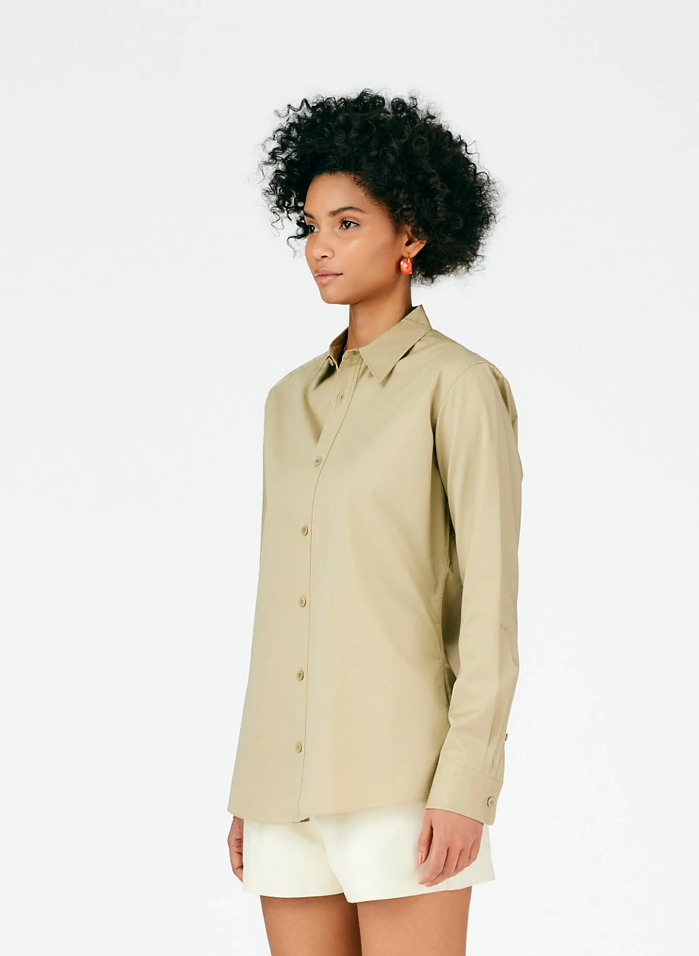 Eco Poplin Men's Slim Shirt sold by Tibi product image thumbnail 2