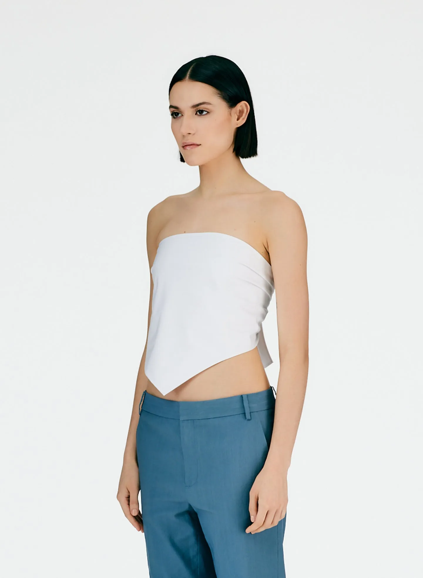 Eco Poplin Strapless Bandeau sold by Tibi product image thumbnail 2