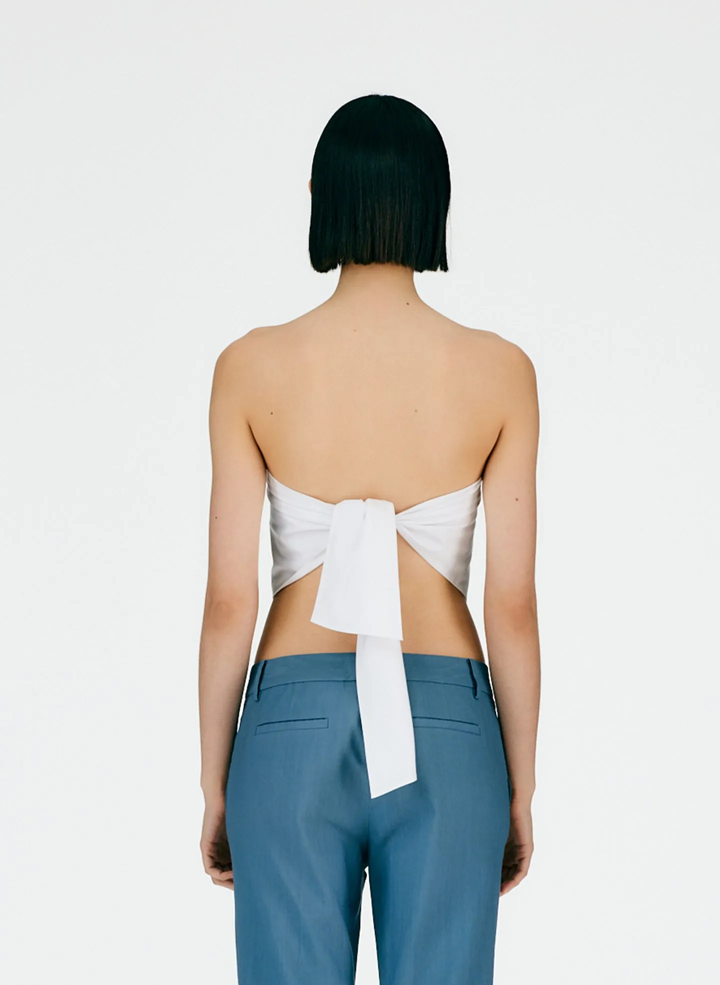 Eco Poplin Strapless Bandeau sold by Tibi product image thumbnail 3
