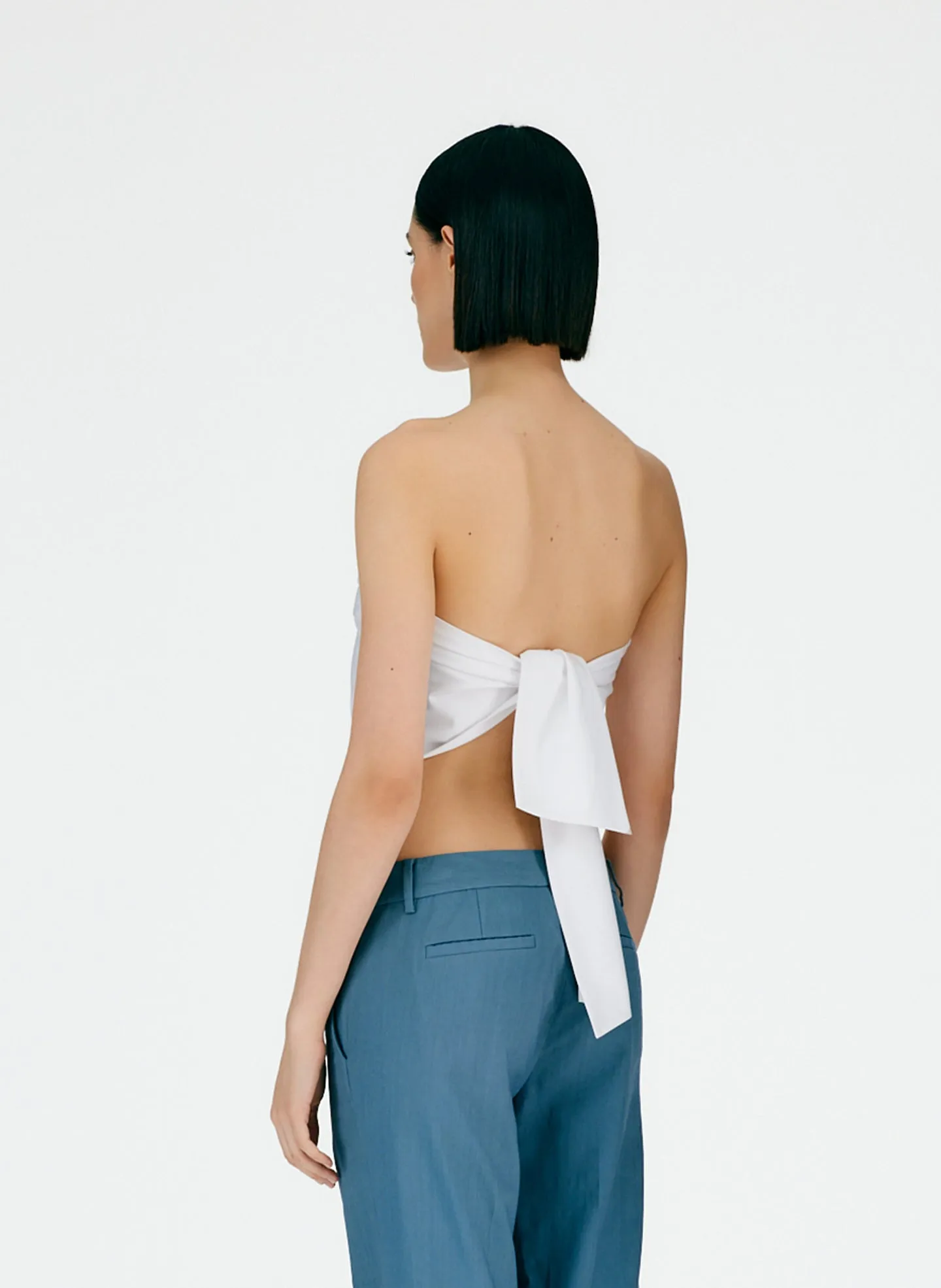 Eco Poplin Strapless Bandeau sold by Tibi product image thumbnail 4