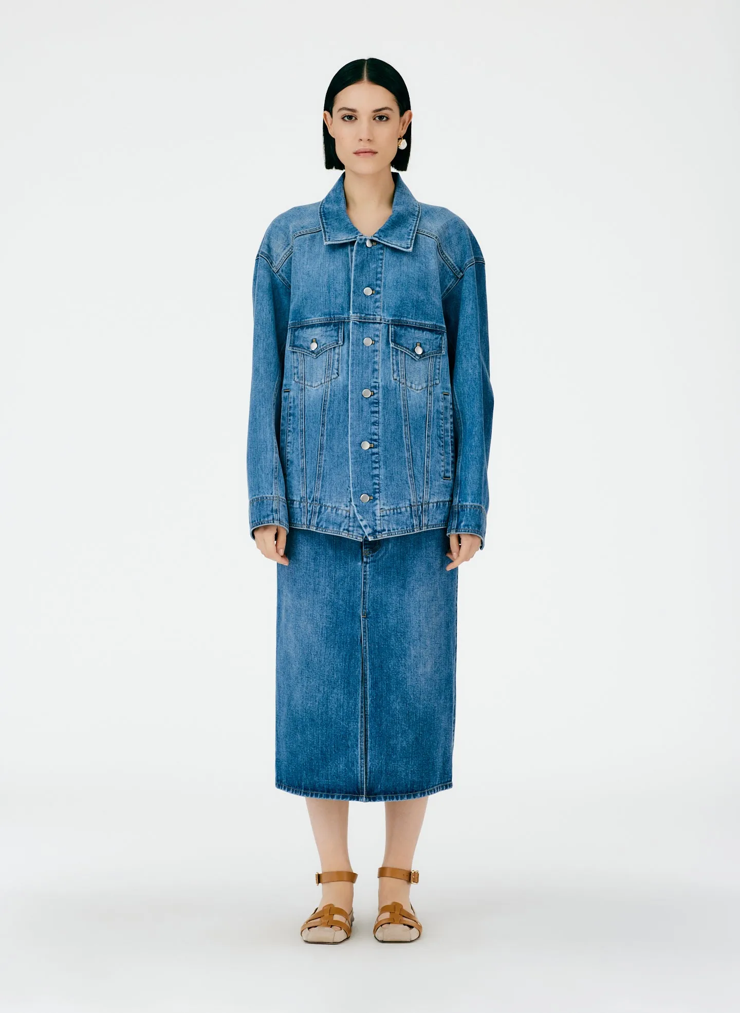 Classic Wash Oversized Jean Jacket sold by Tibi