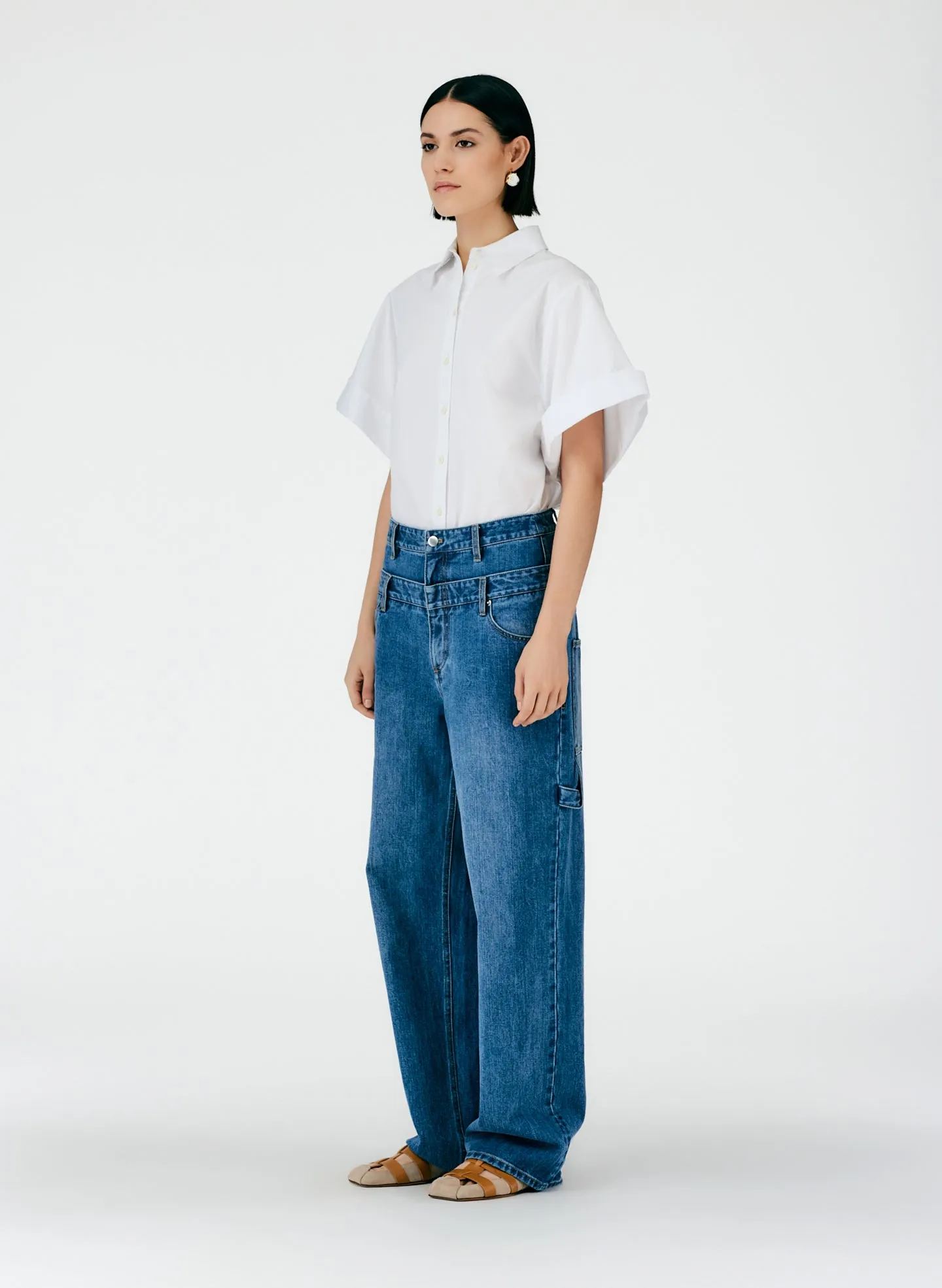 Classic Wash Double Waisted Sam Jean sold by Tibi product image thumbnail 2