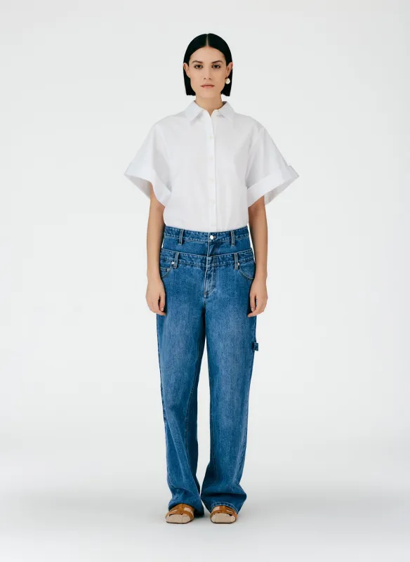 Classic Wash Double Waisted Sam Jean made by Tibi