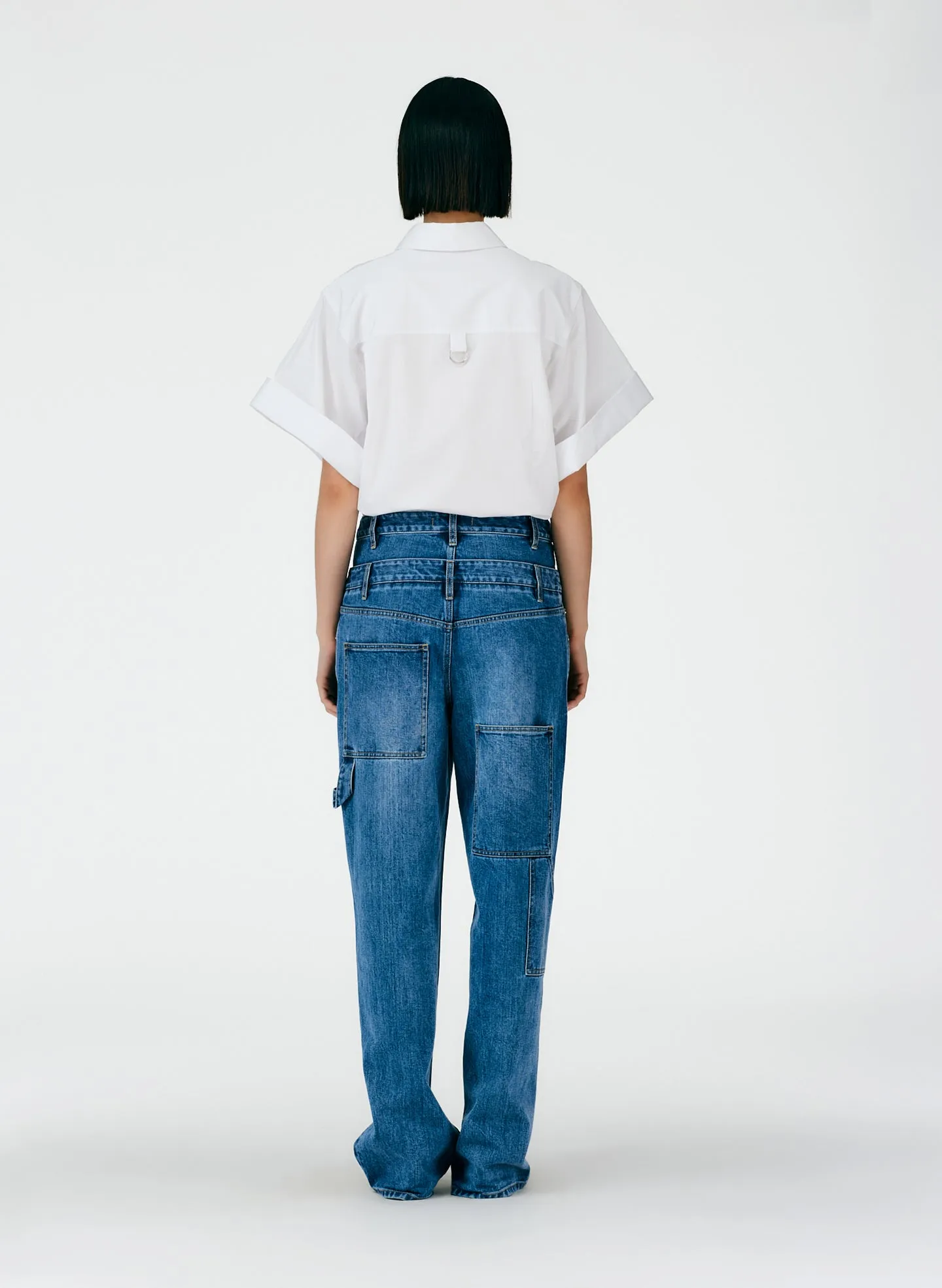 Classic Wash Double Waisted Sam Jean sold by Tibi product image thumbnail 3