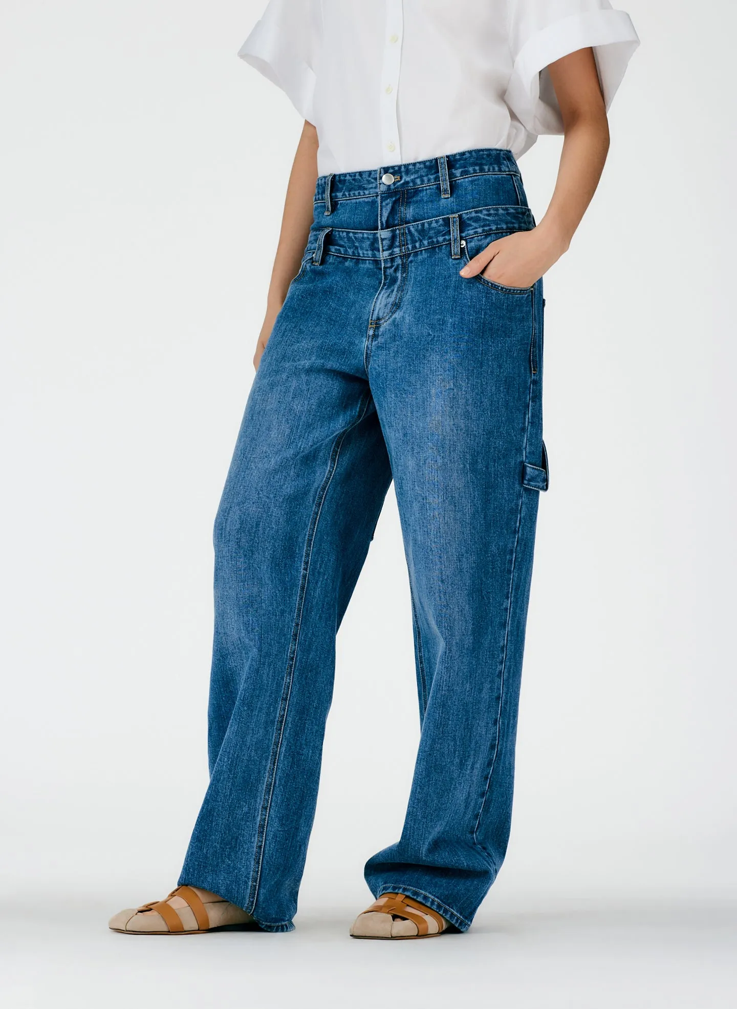 Classic Wash Double Waisted Sam Jean sold by Tibi product image thumbnail 5