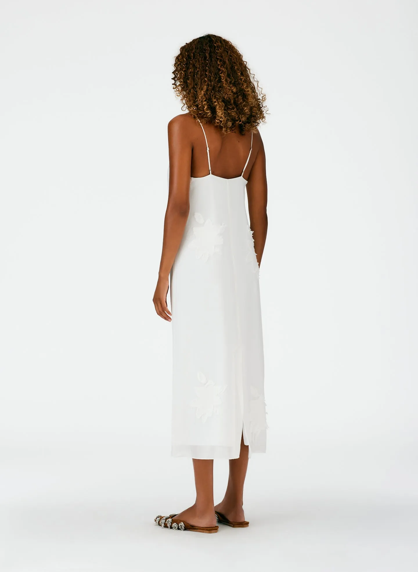 Dahlia Fil Coupe Slip Dress sold by Tibi product image thumbnail 4
