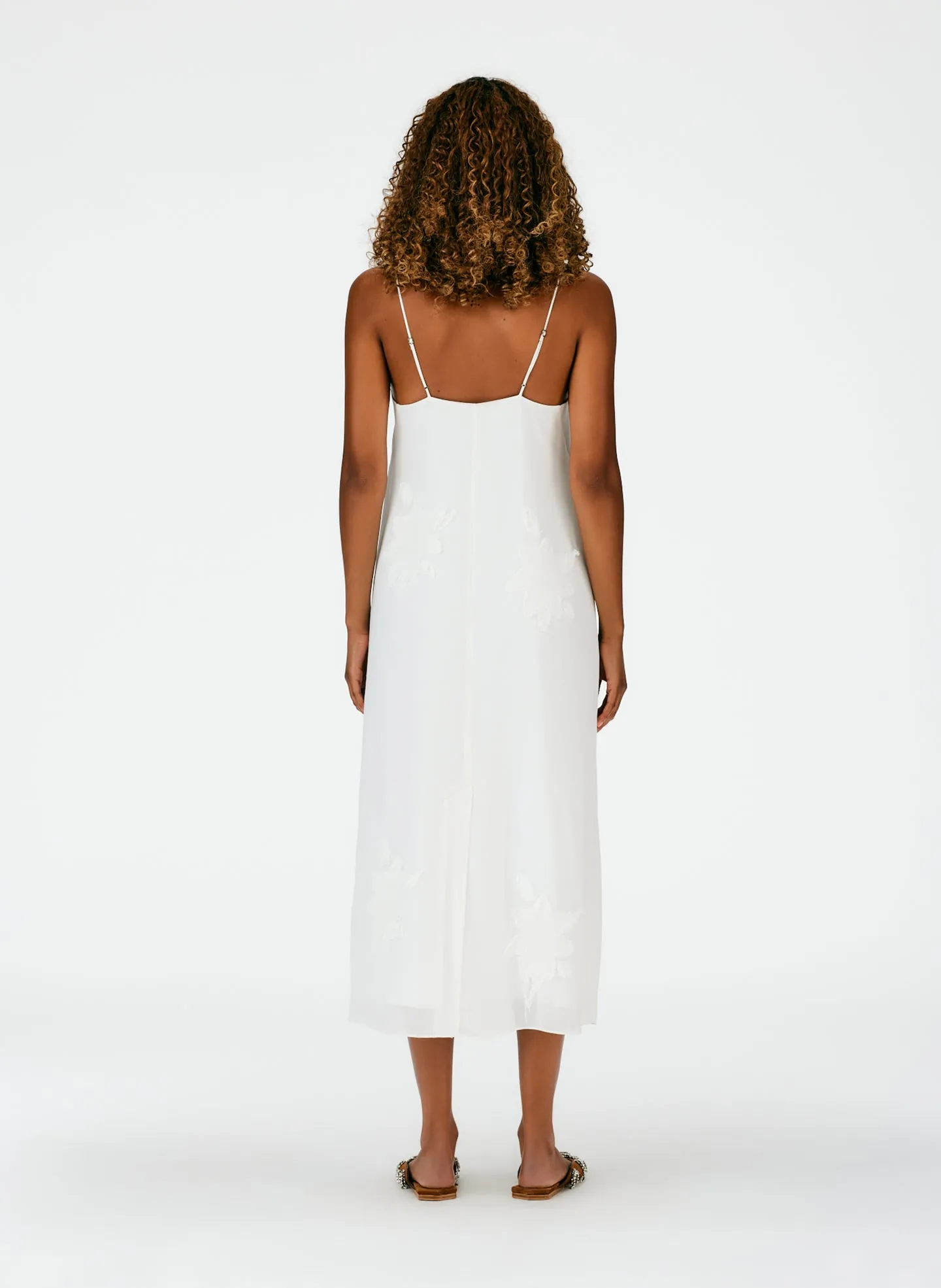 Dahlia Fil Coupe Slip Dress sold by Tibi product image thumbnail 3