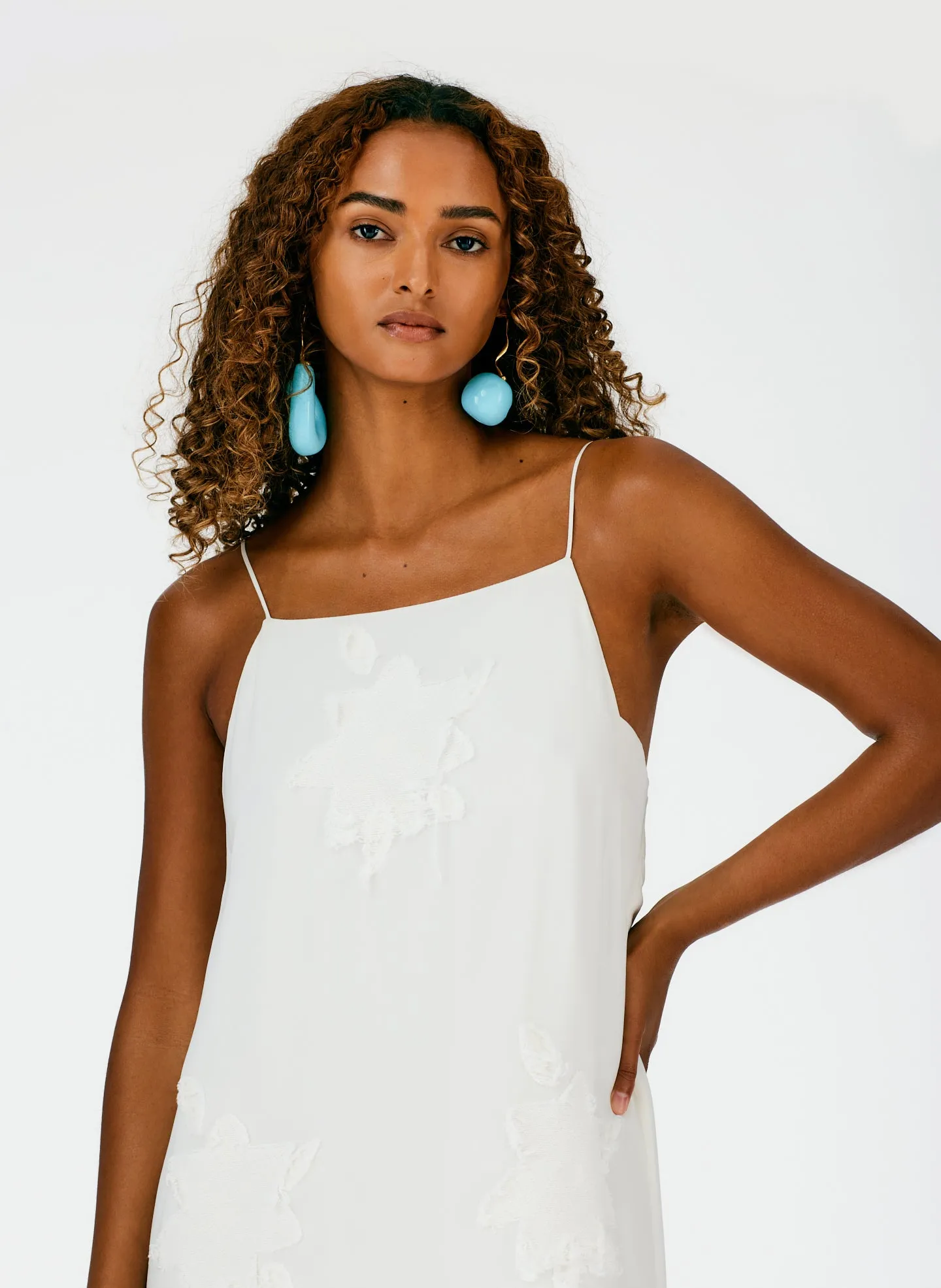 Dahlia Fil Coupe Slip Dress sold by Tibi product image thumbnail 5