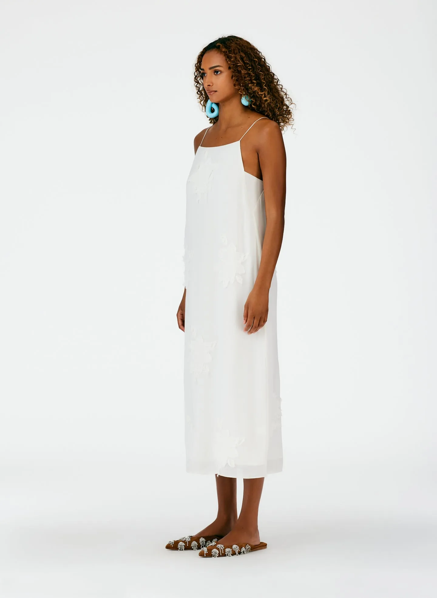 Dahlia Fil Coupe Slip Dress sold by Tibi product image thumbnail 2