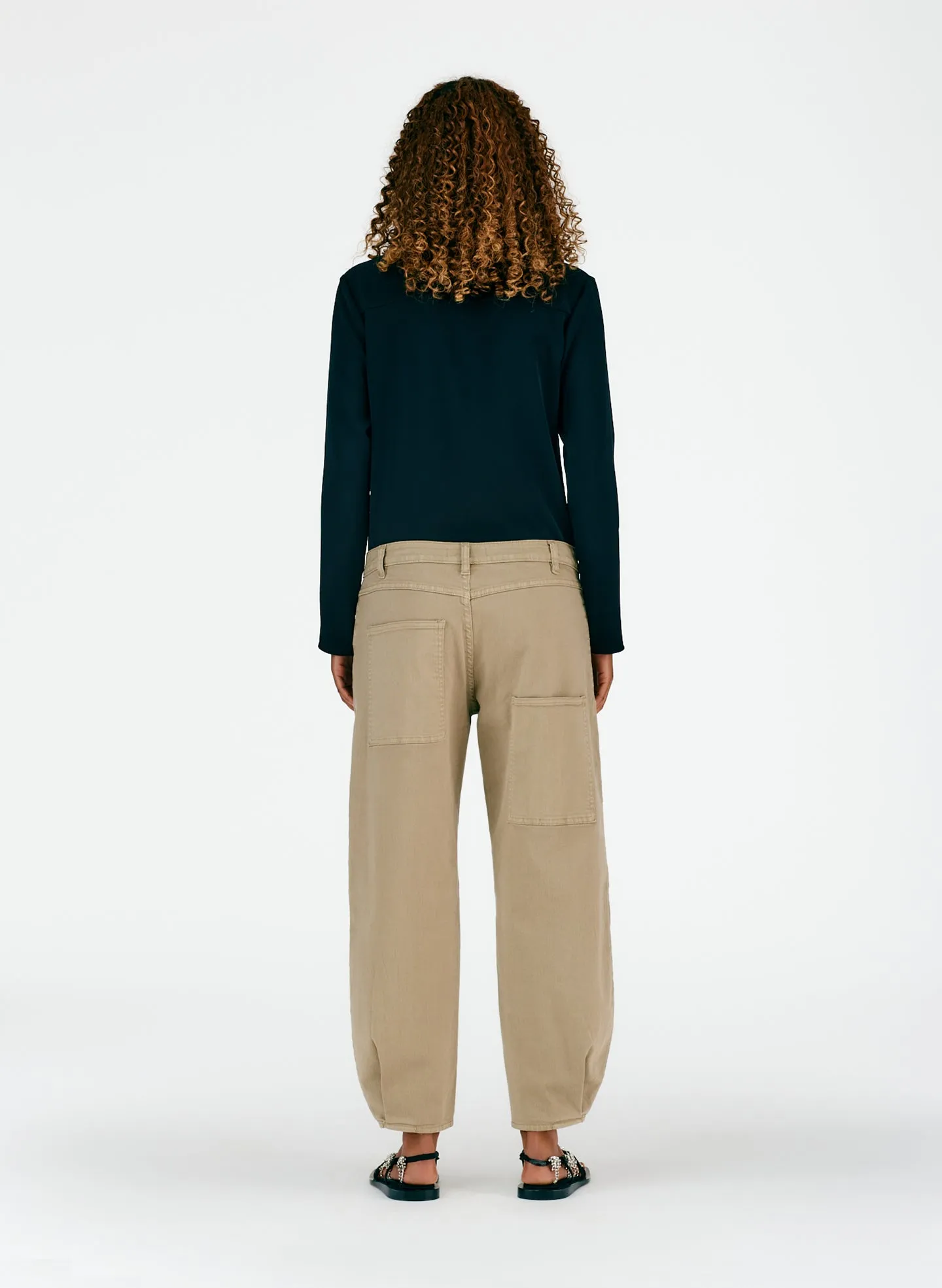 Cotton Drill Brancusi Pant - Long sold by Tibi product image thumbnail 4