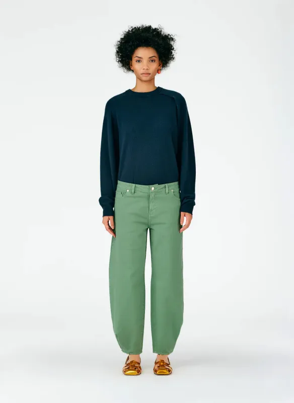 Cotton Drill Brancusi Pant - Long made by Tibi