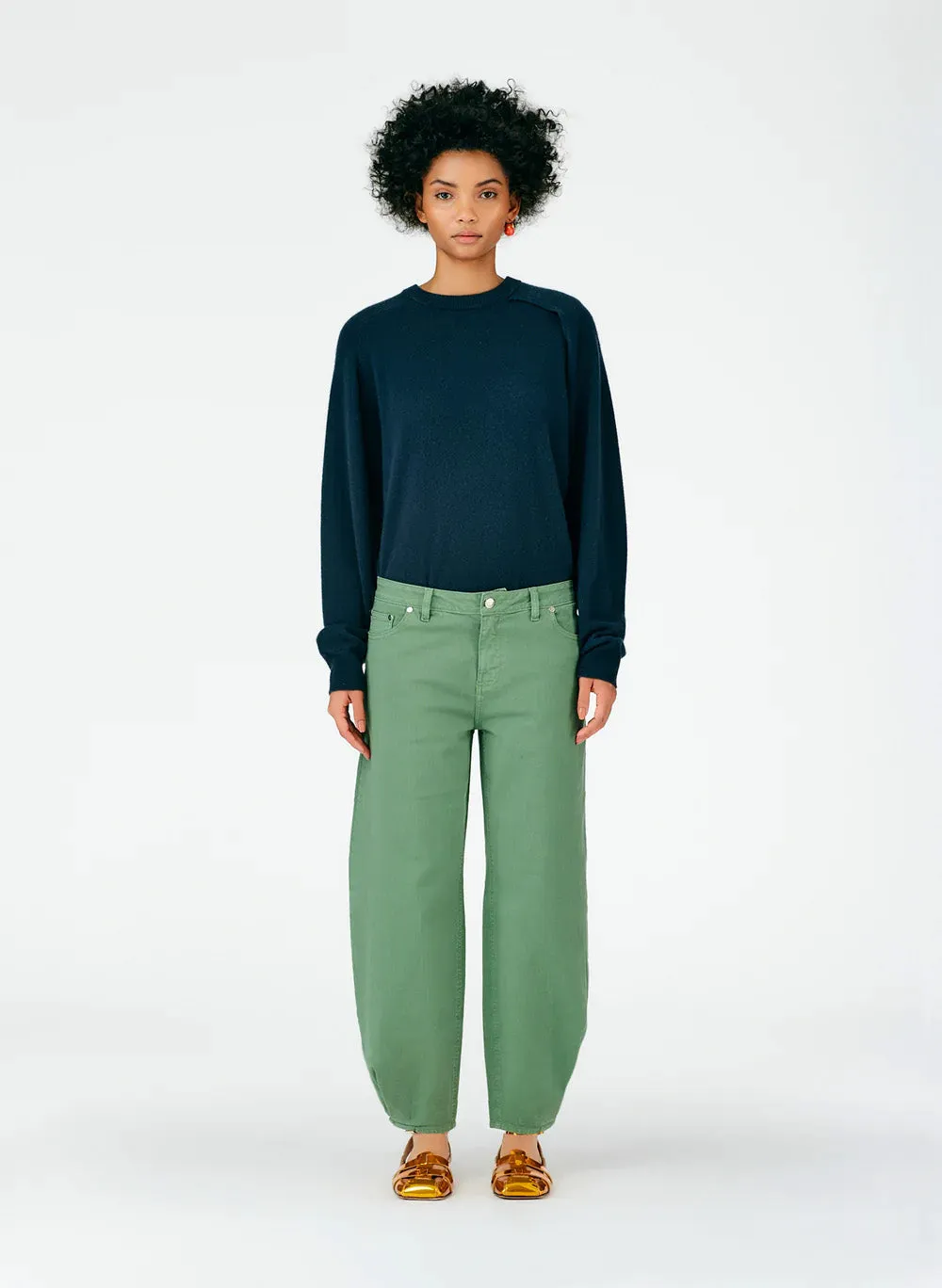 Cotton Drill Brancusi Pant - Long sold by Tibi