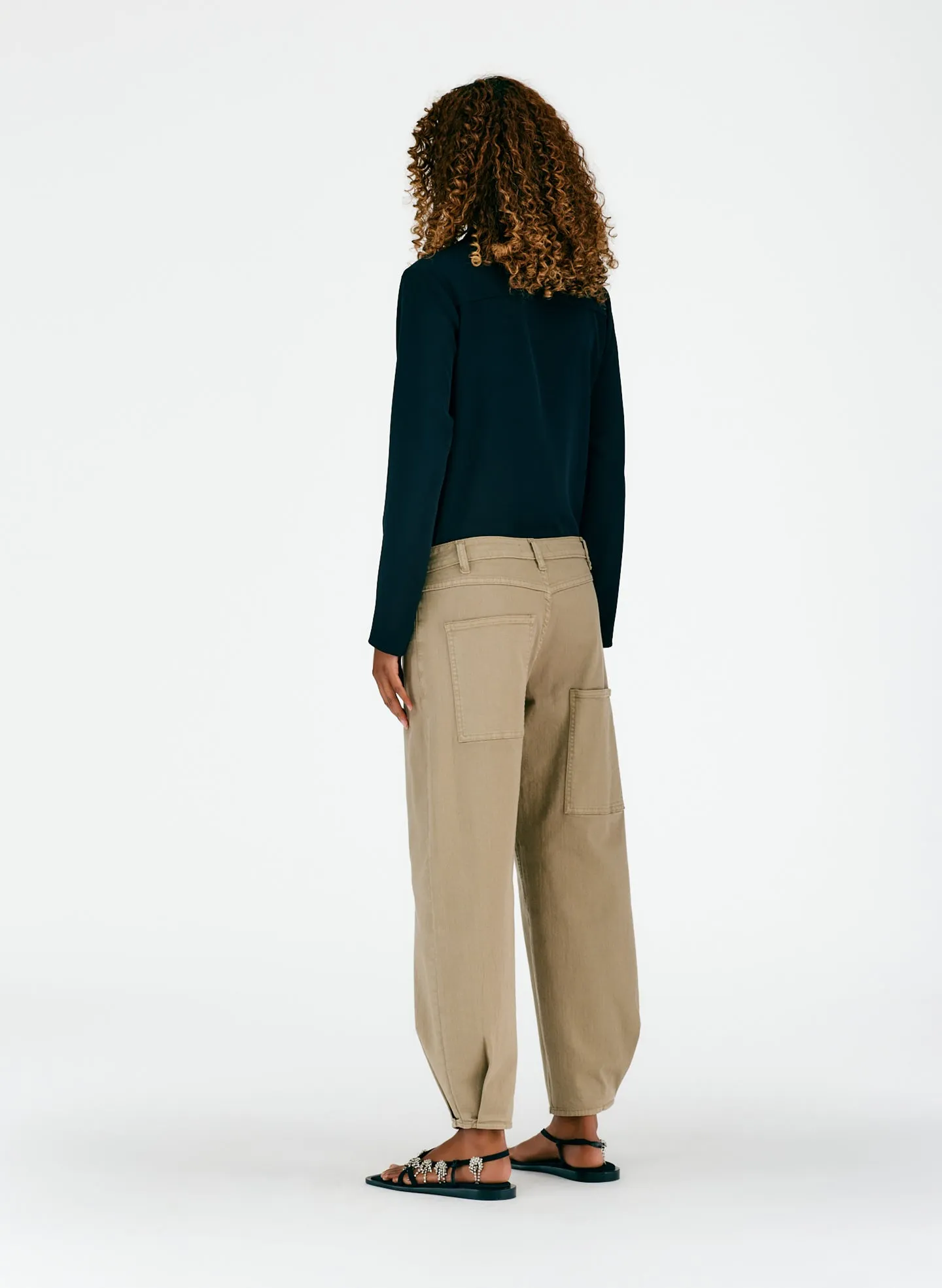 Cotton Drill Brancusi Pant - Long sold by Tibi product image thumbnail 5