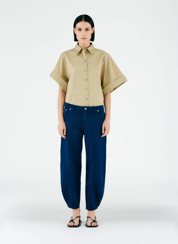 Cotton Drill Brancusi Pant - Regular made by Tibi