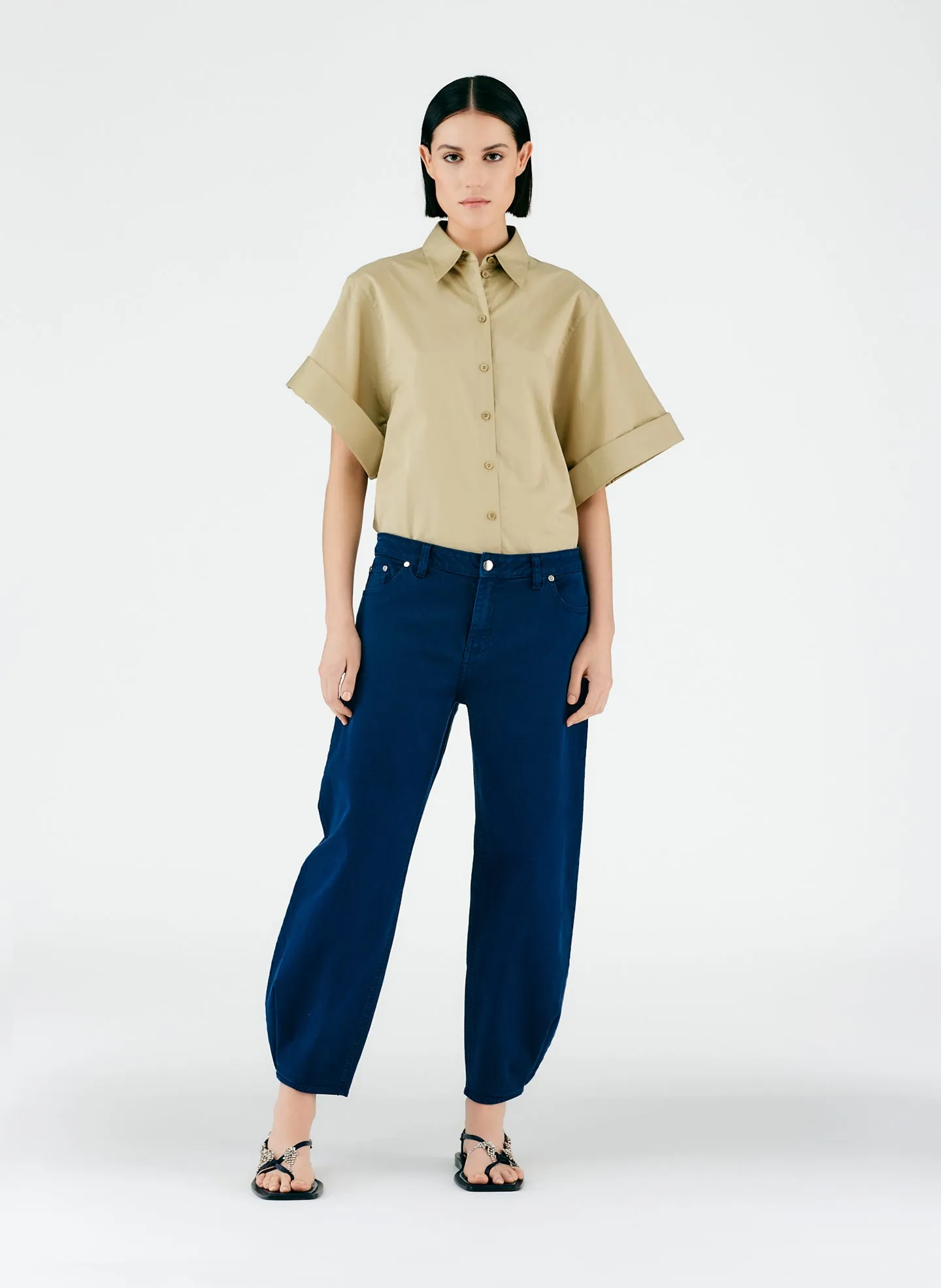 Cotton Drill Brancusi Pant - Regular sold by Tibi product image thumbnail 5