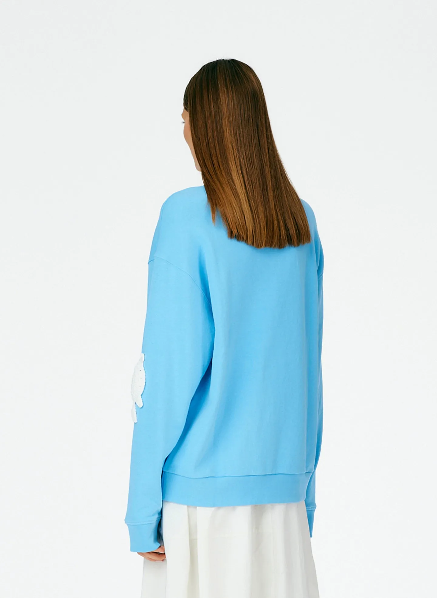 Crochet Appliques Series Sweatshirt sold by Tibi product image thumbnail 3