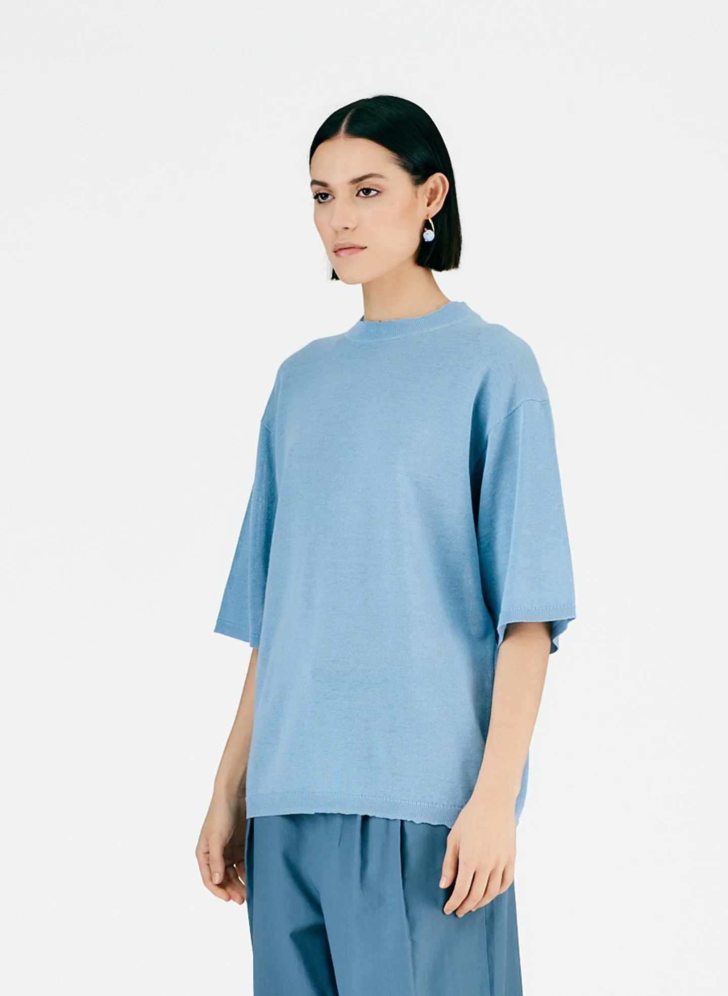 Crispy Cotton Oversized Easy T-Shirt sold by Tibi product image thumbnail 2