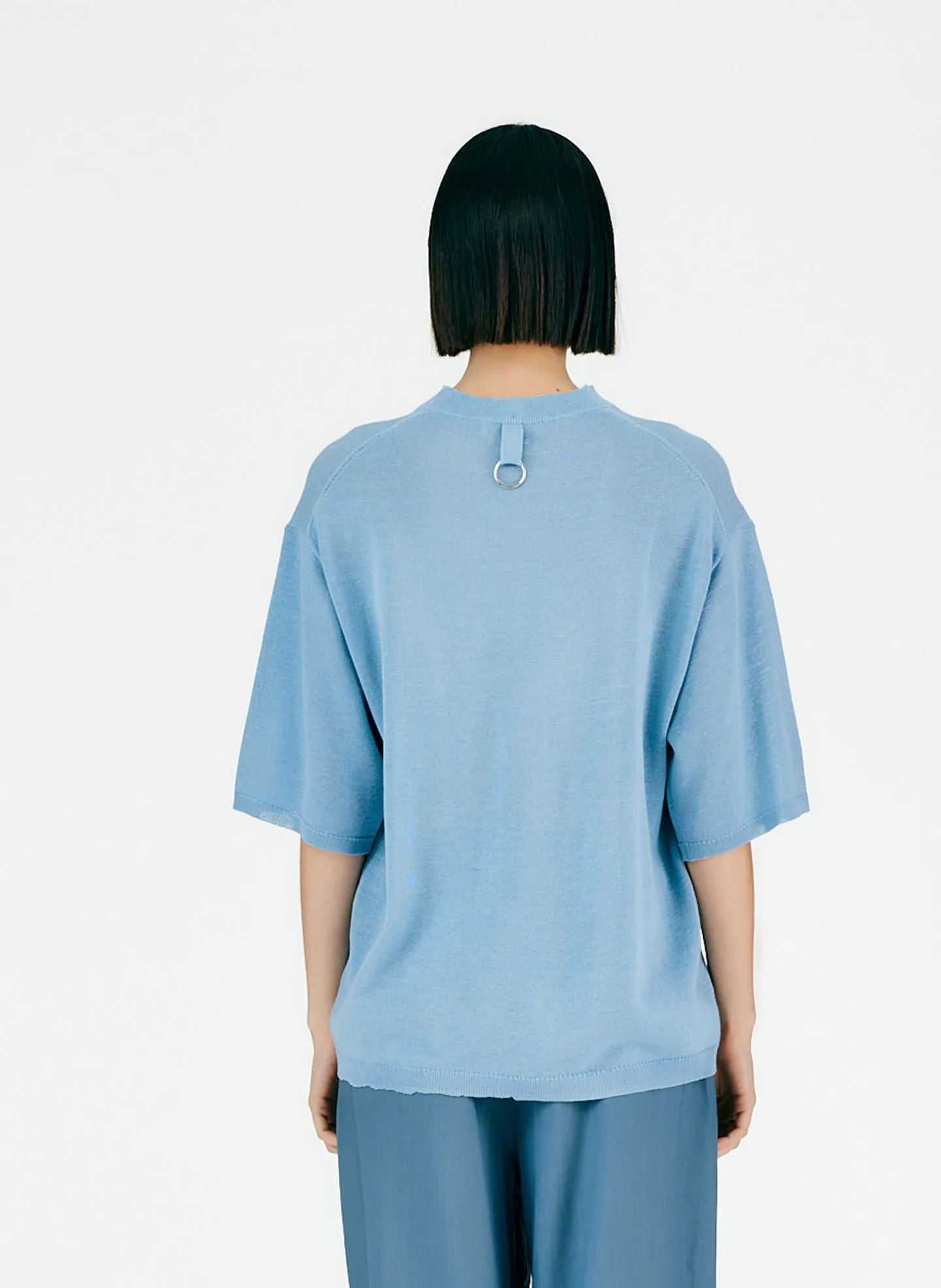 Crispy Cotton Oversized Easy T-Shirt sold by Tibi product image thumbnail 4