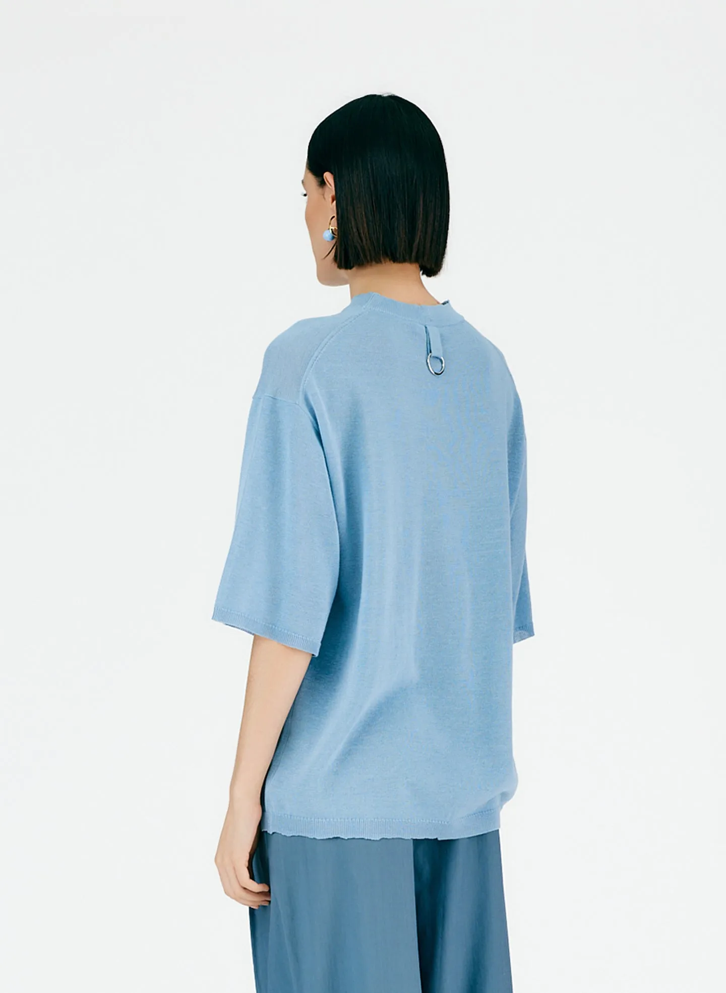 Crispy Cotton Oversized Easy T-Shirt sold by Tibi product image thumbnail 3
