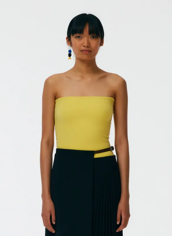 Compact Stretch Cashmere Tube Top made by Tibi
